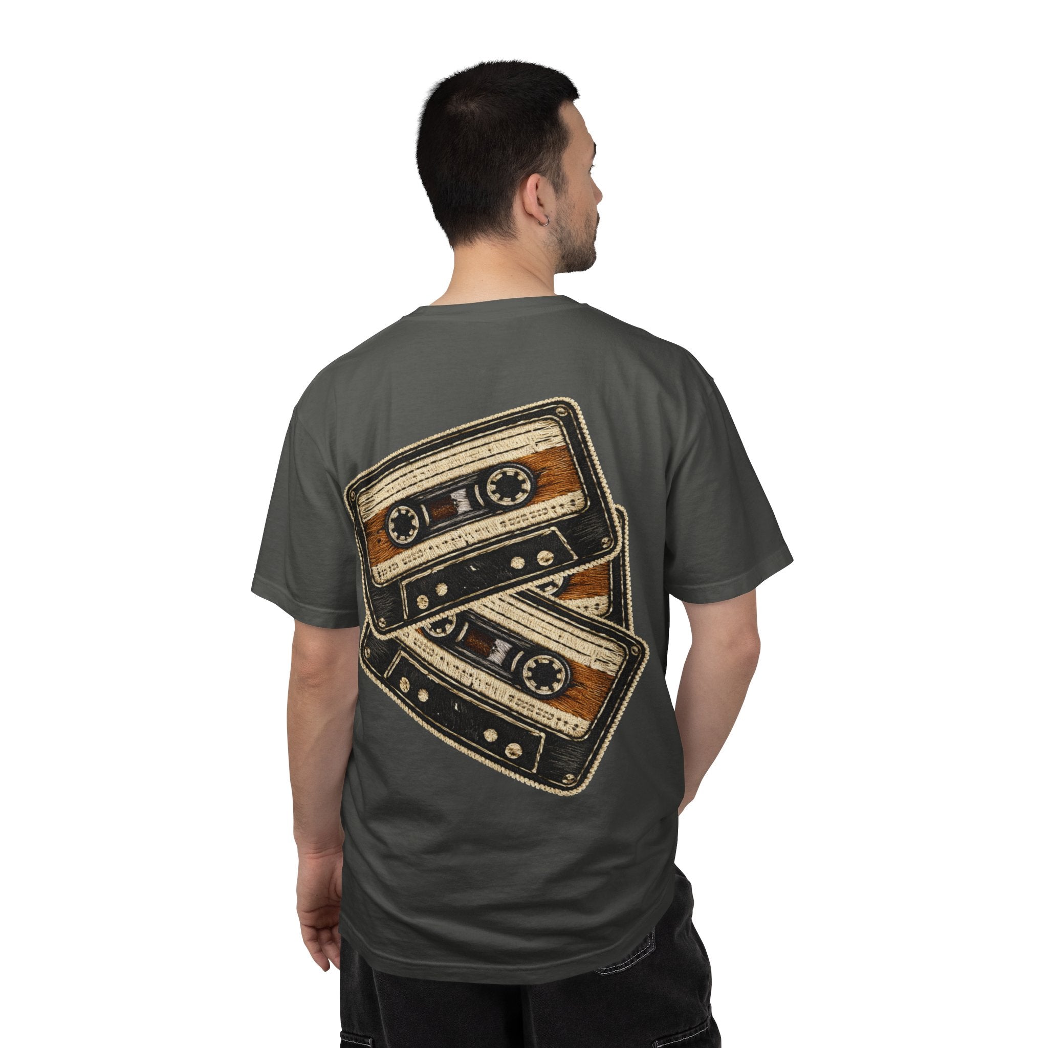 Cassette Tape Retro Tee — "Static Youth / Side B Soul / Basement Tapes" - Creations by Chris and Carlos