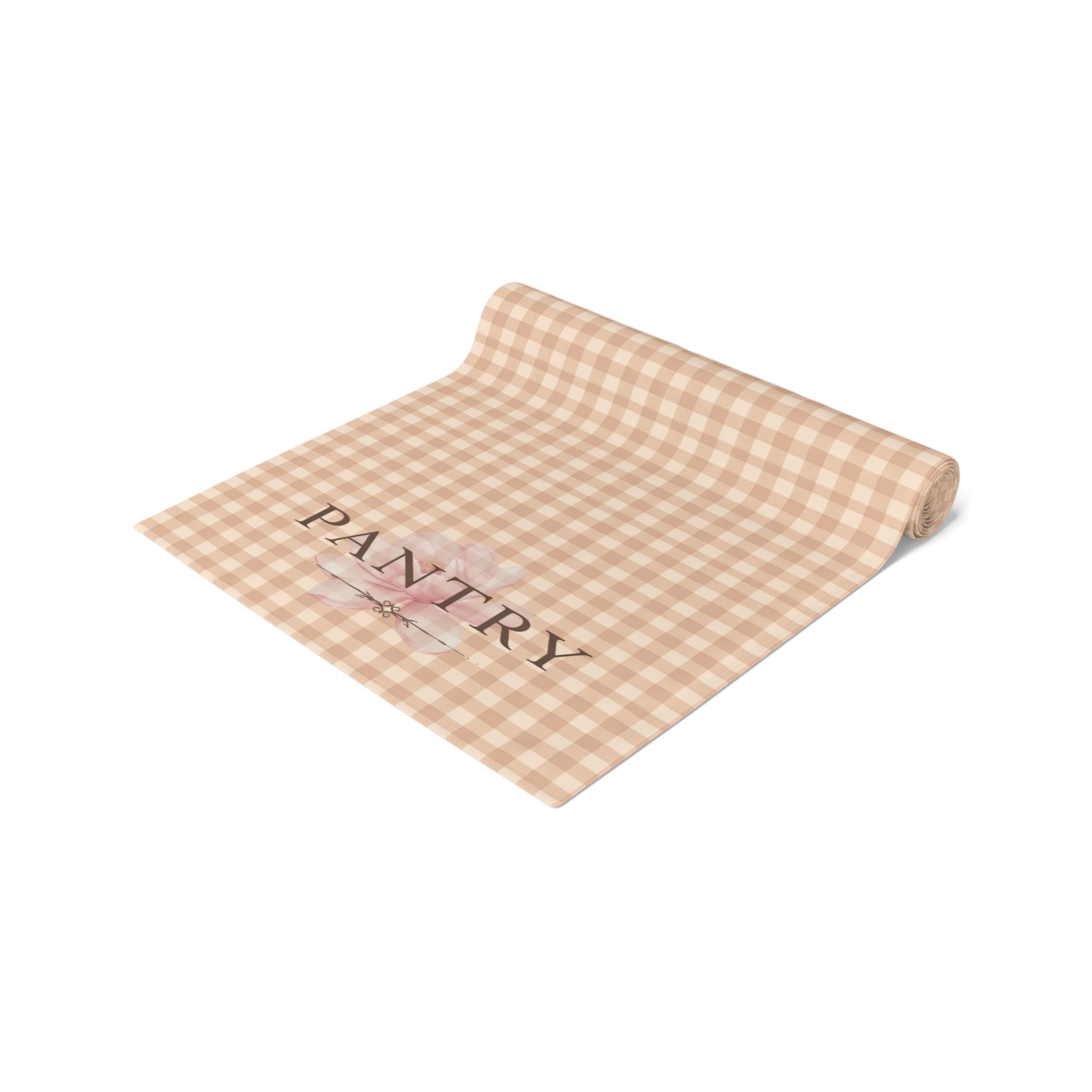 Farmhouse Gingham Table Runner — "Pantry" Cotton-Blend Decor - Creations by Chris and Carlos