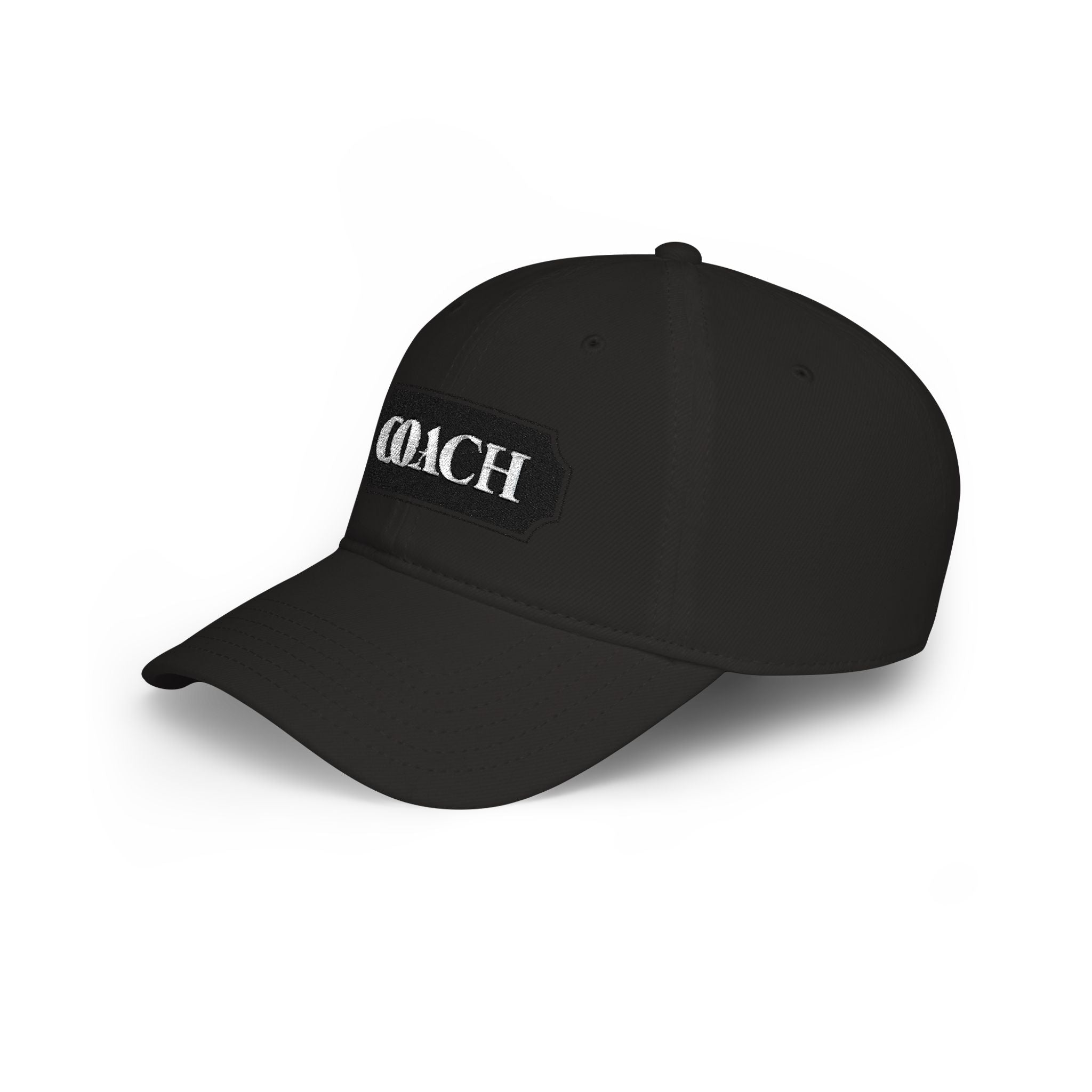 Coach Embroidered Patch Baseball Cap — Low Profile Coach Hat - Creations by Chris and Carlos