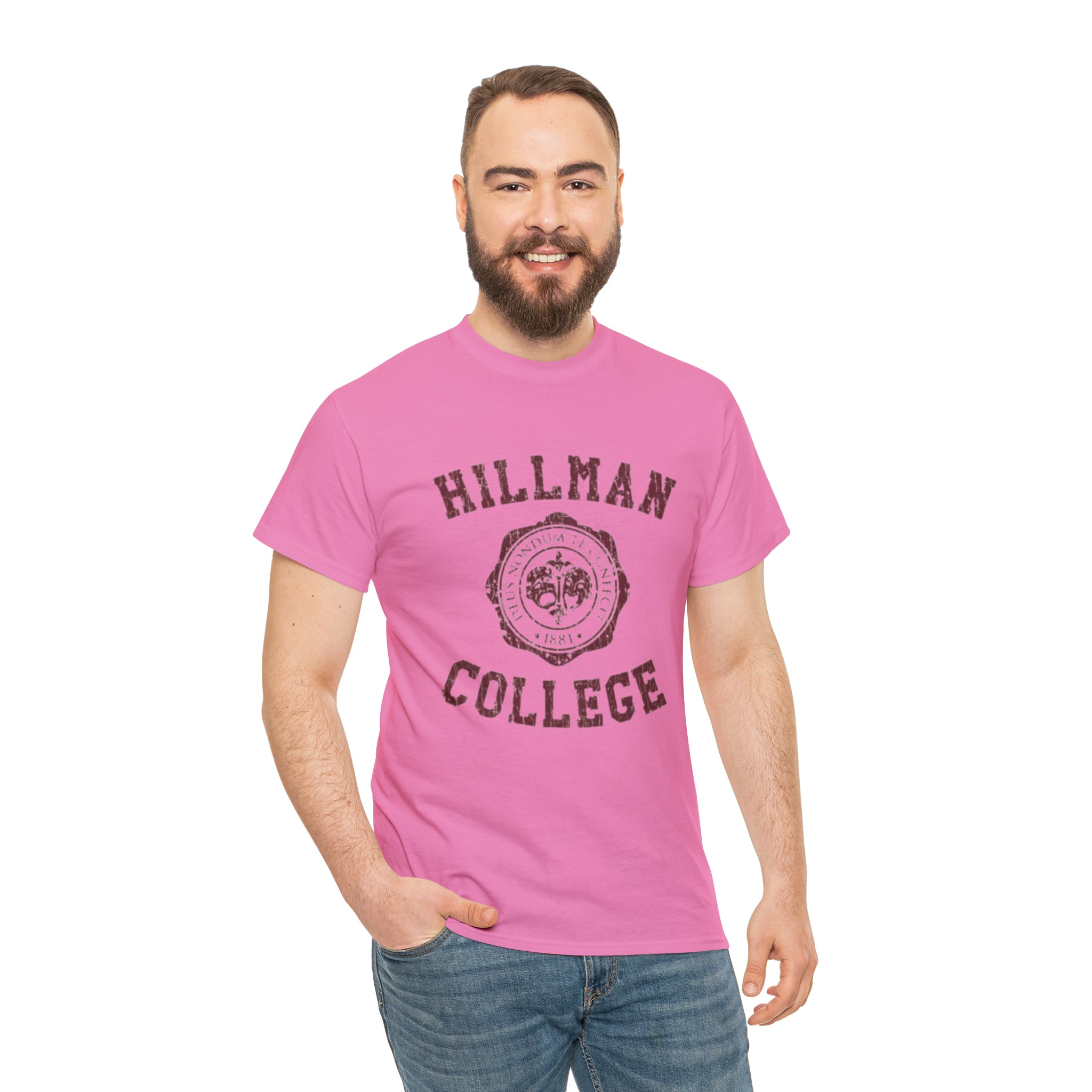 Hillman College- Unisex Heavy Cotton T-Shirt - Creations by Chris and Carlos