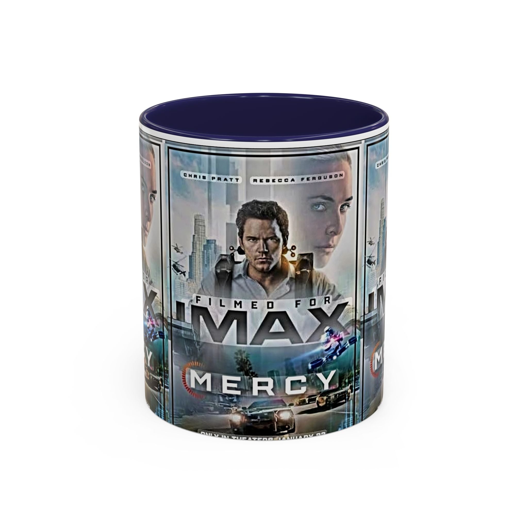 Accent Coffee Mug — 'Mercy' Movie Poster Design (11/15oz) - Creations by Chris and Carlos