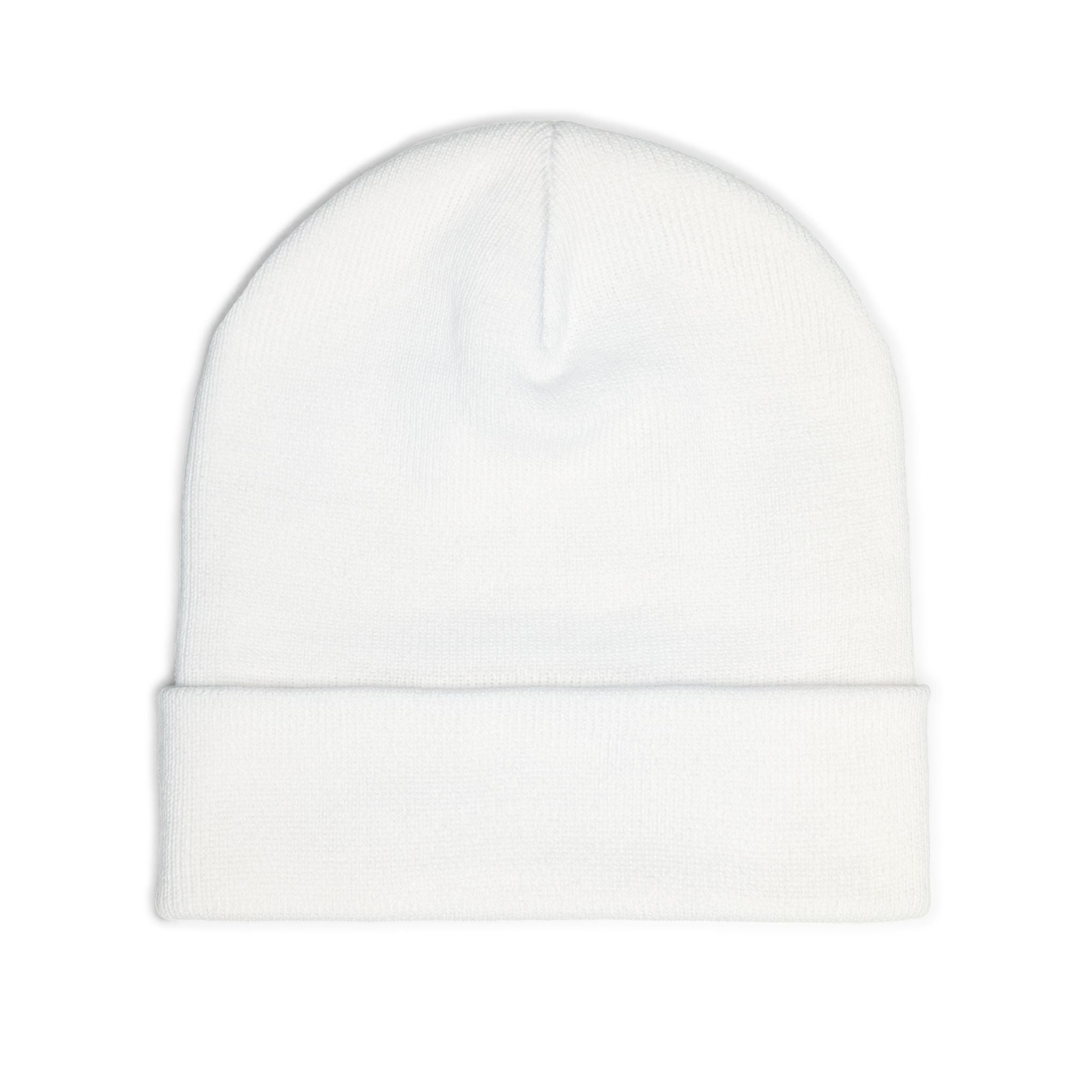 BNY Embroidered Knit Beanie – Vintage Letter Patch Winter Hat - Creations by Chris and Carlos
