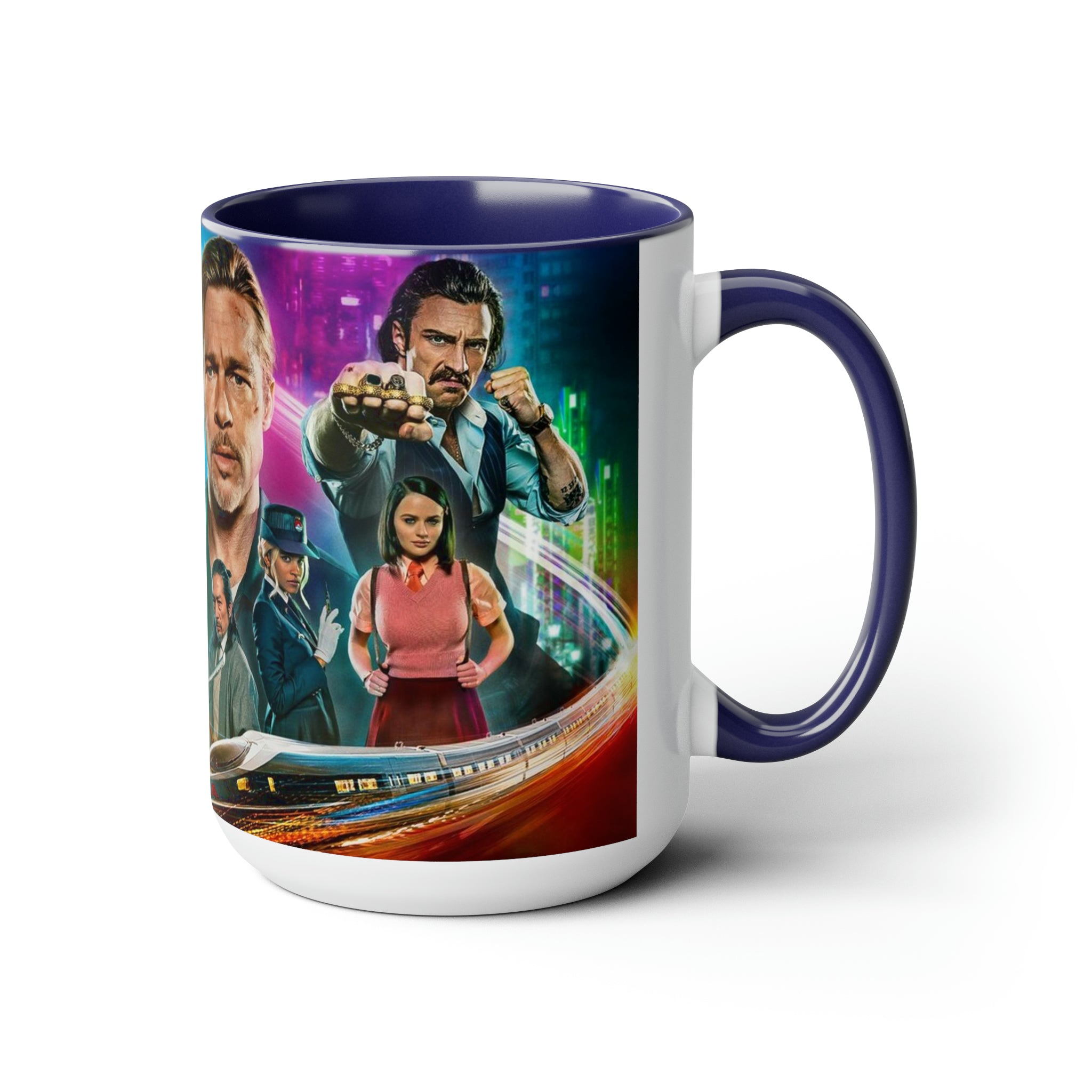 Bullet Train- Two-Tone Coffee Mugs, 15oz - Creations by Chris and Carlos