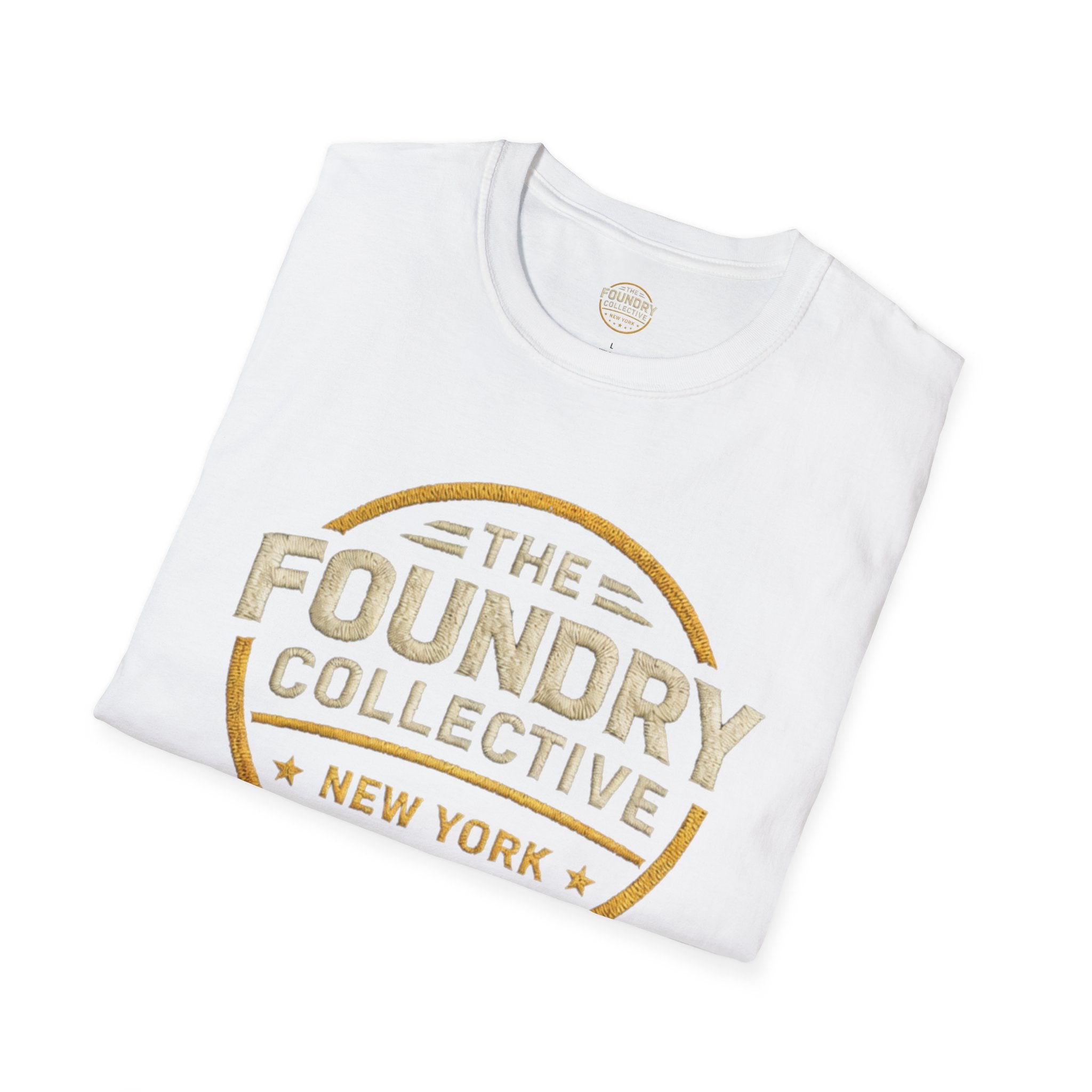 The Foundry Collective New York T-Shirt — Vintage Badge Logo Tee - Creations by Chris and Carlos