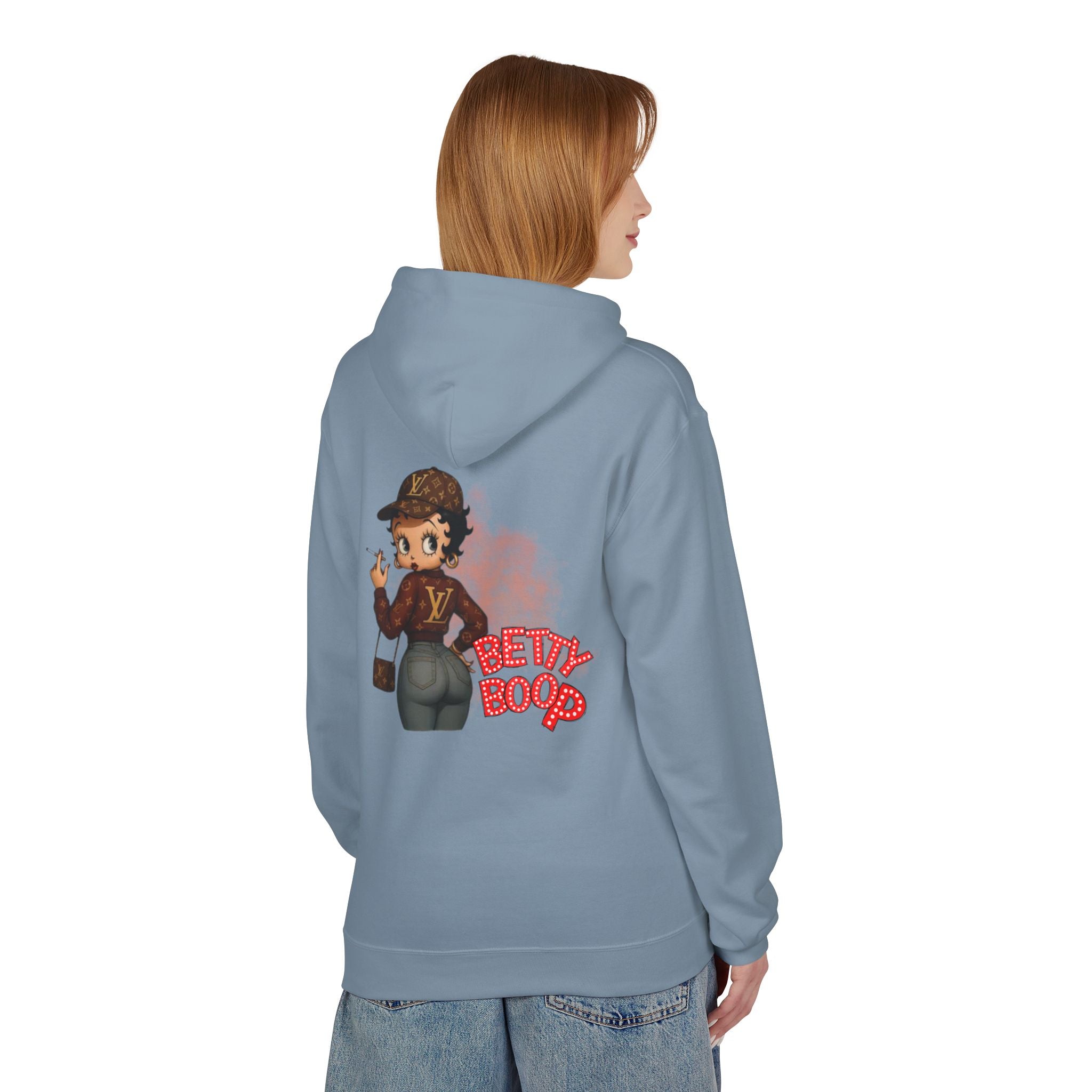 Betty Boop Designer Logo Hoodie — Retro Cartoon Graphic Pullover - Creations by Chris and Carlos