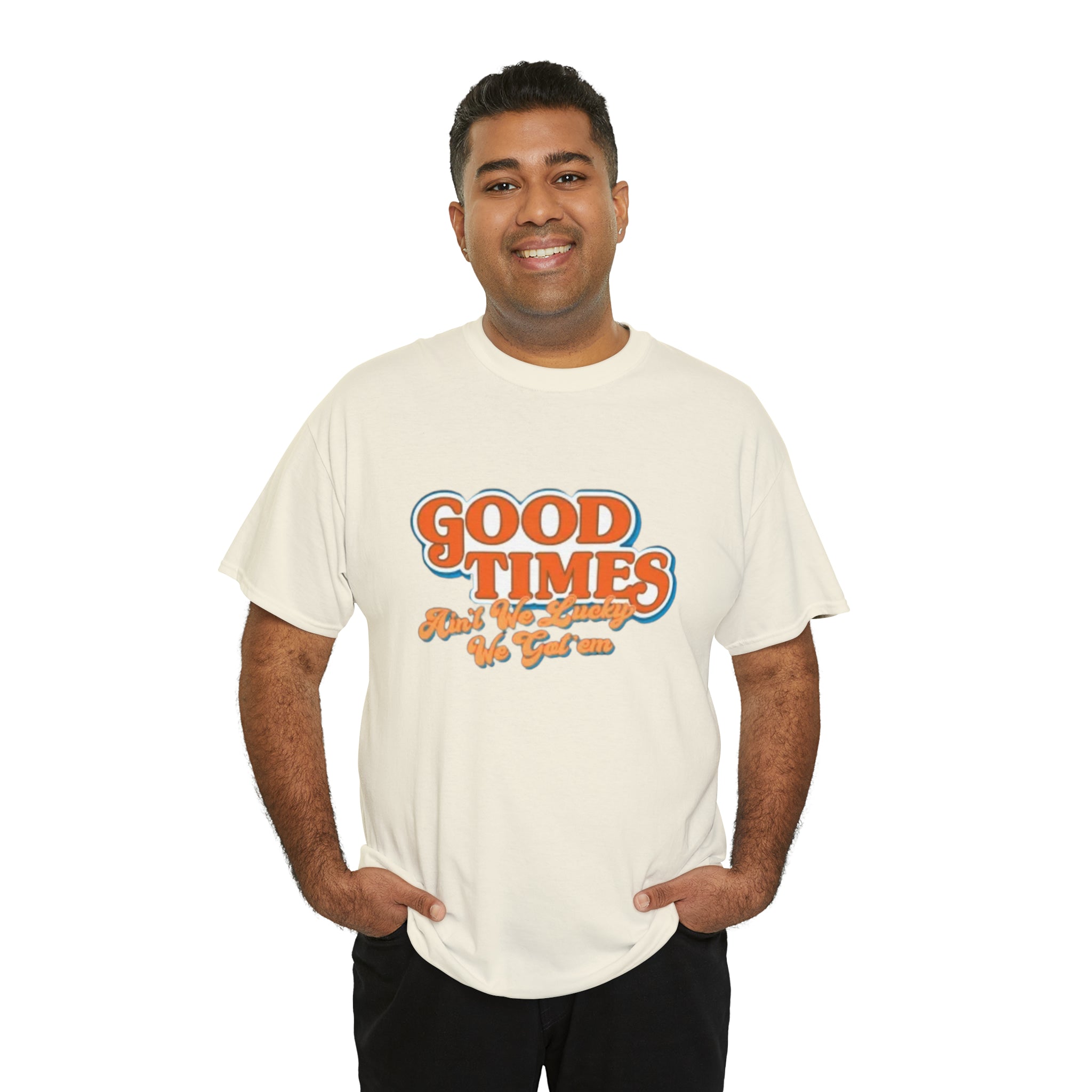 Good Times 70's TV Show- Unisex Heavy Cotton T-Shirt - Creations by Chris and Carlos