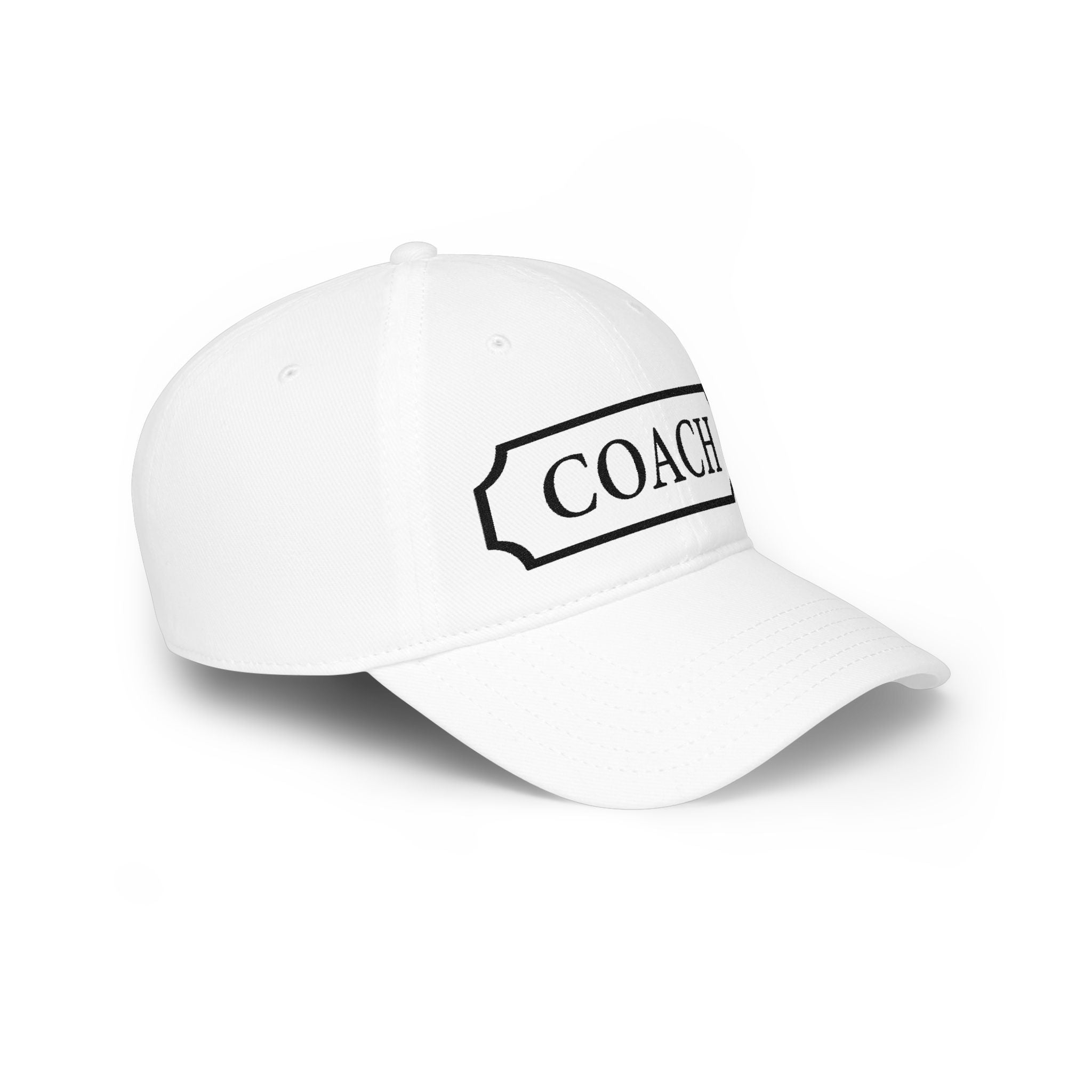 Coach Baseball Cap — Embroidered Low Profile Coach Hat for Sports Coaches & Team Gifts - Creations by Chris and Carlos