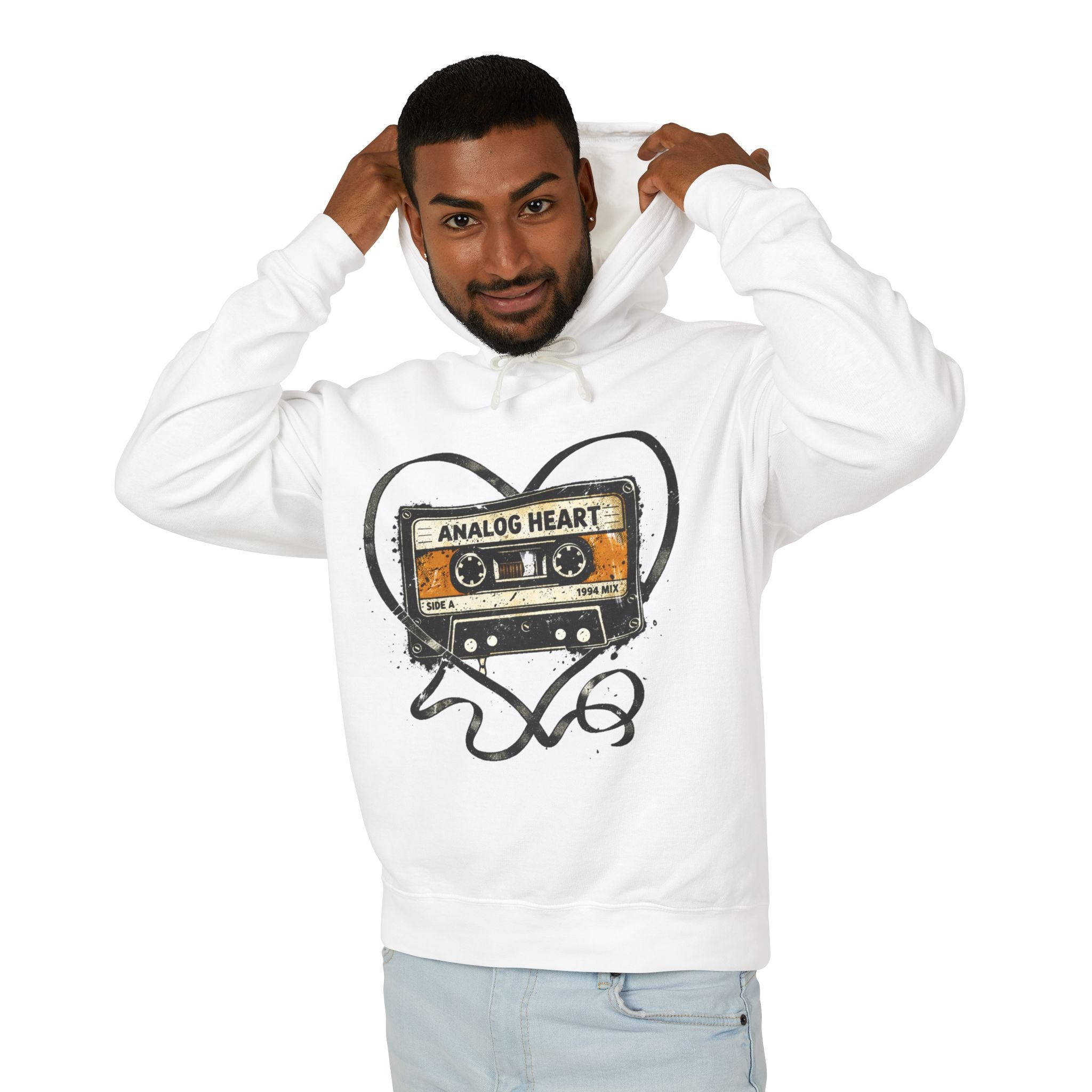 Analog Heart Cassette Hoodie - Creations by Chris and Carlos