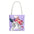 Floral Watercolor Sunhat Tote Bag — Fashionable Illustrated Woman Beach Tote - Creations by Chris and Carlos