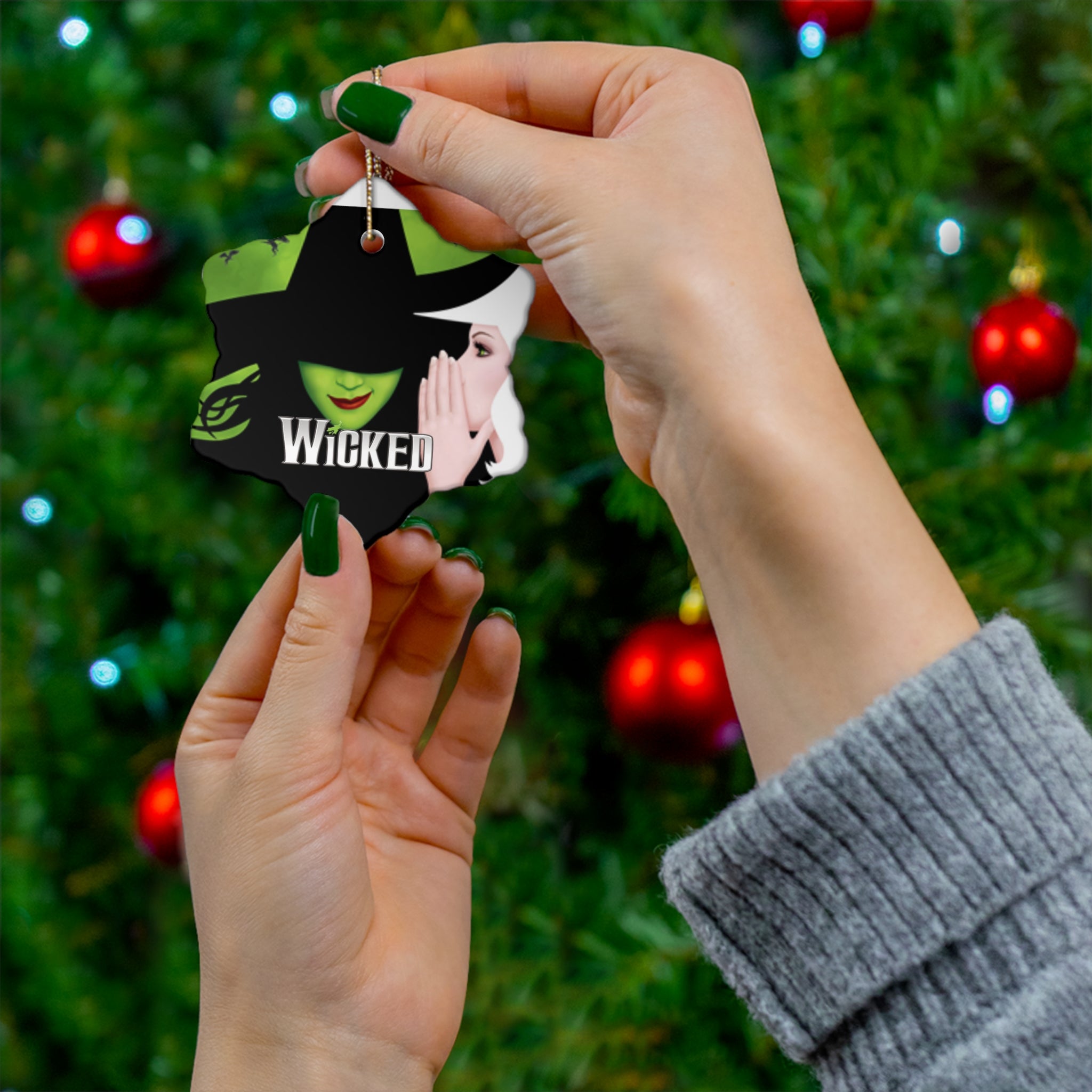 Wicked- Ceramic Ornament, 4 Shapes - Creations by Chris and Carlos