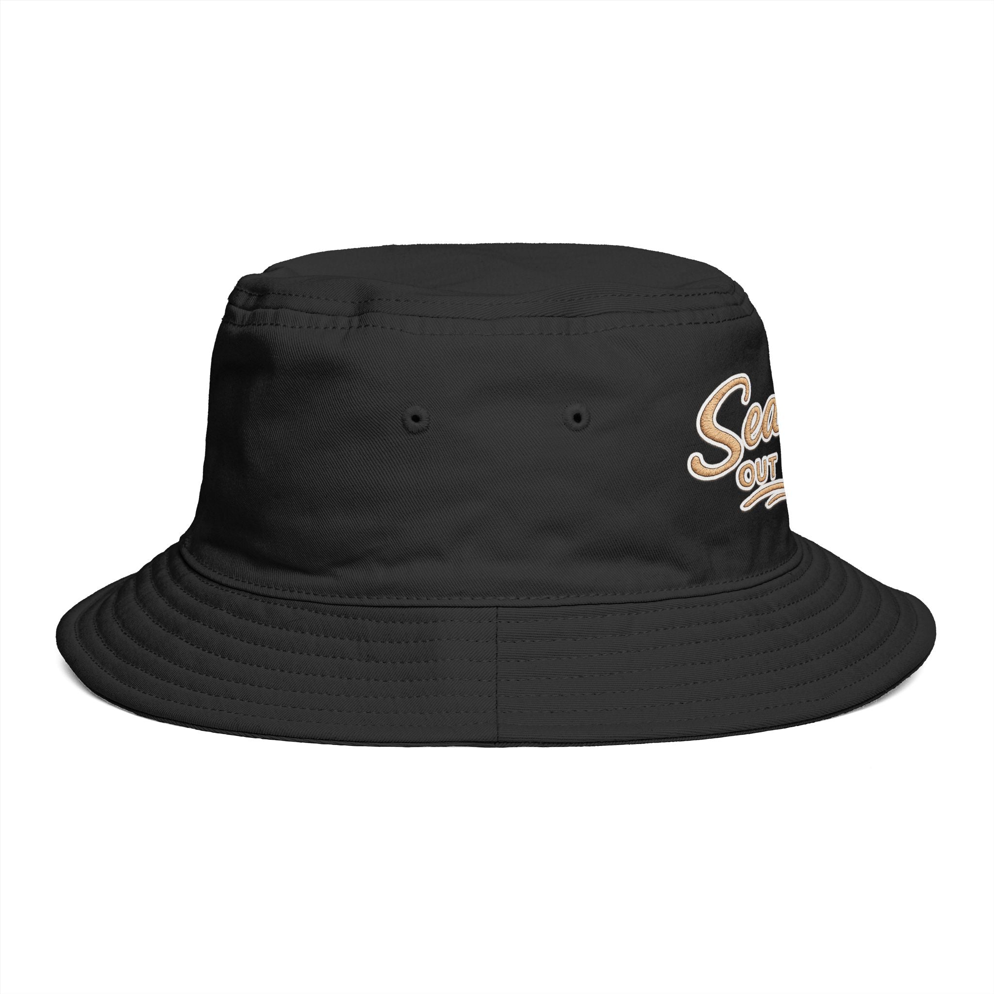 Sea You Out There Bucket Hat — Retro Coastal Embroidered Sun Hat - Creations by Chris and Carlos