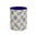 Blue Hydrangea Checkered Mug (11oz & 15oz) — Floral Ceramic Coffee Cup