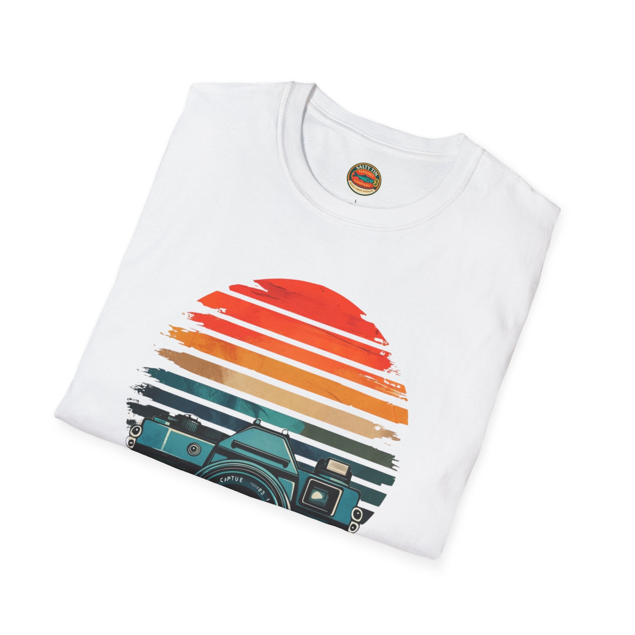 Capture The Past Camera T-Shirt — Vintage Retro Photography Tee - Creations by Chris and Carlos