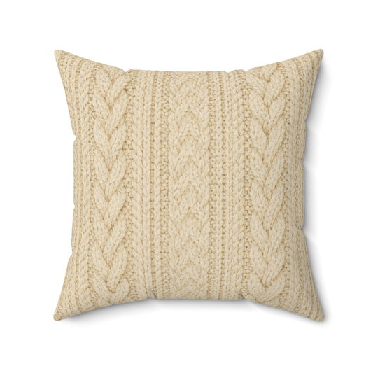 Old Soul Harvest™ Cozy Knit Throw Pillow - Throw Pillow from Old Soul Harvest Campfire Circle