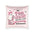 Pink Ghost Social Club Velvet Pillow — Cute Kawaii Halloween Throw Cushion