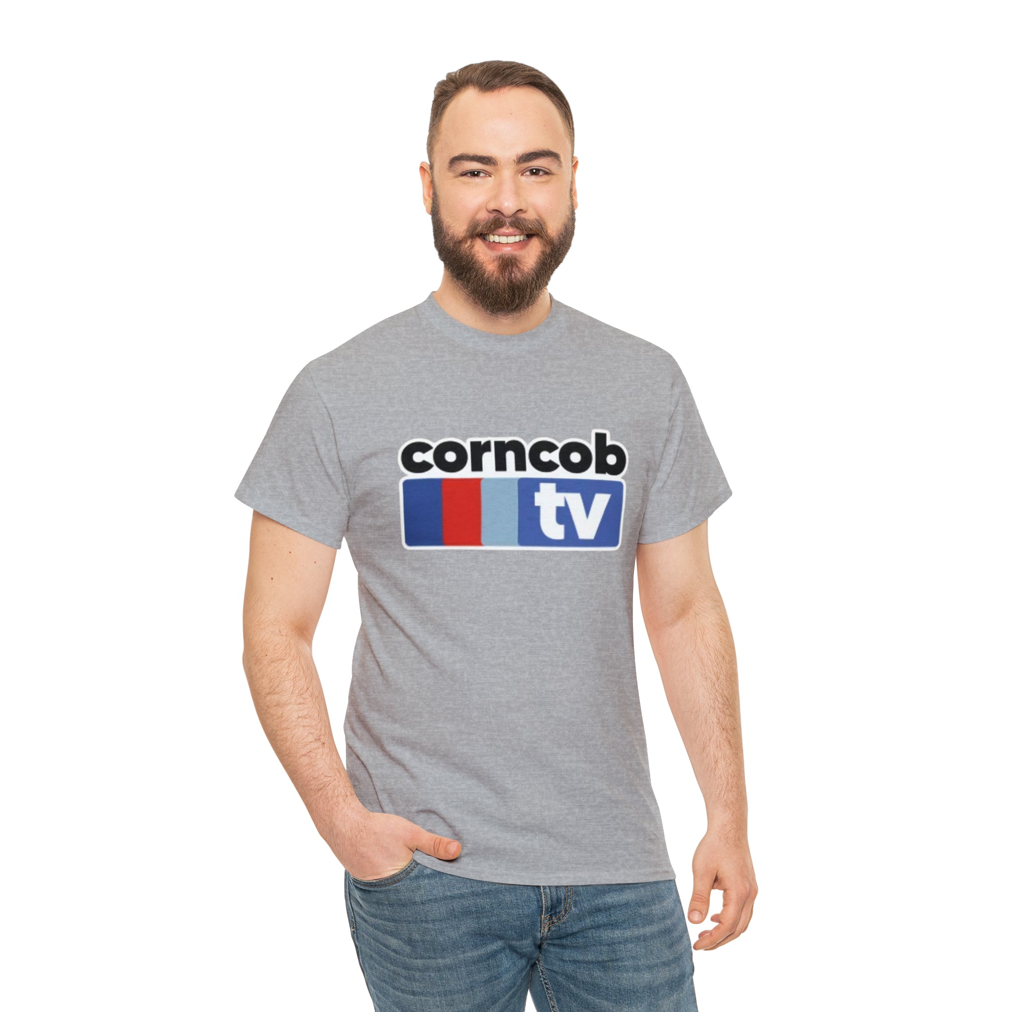 Corncob Tv- Unisex Heavy Cotton T-Shirt - Creations by Chris and Carlos