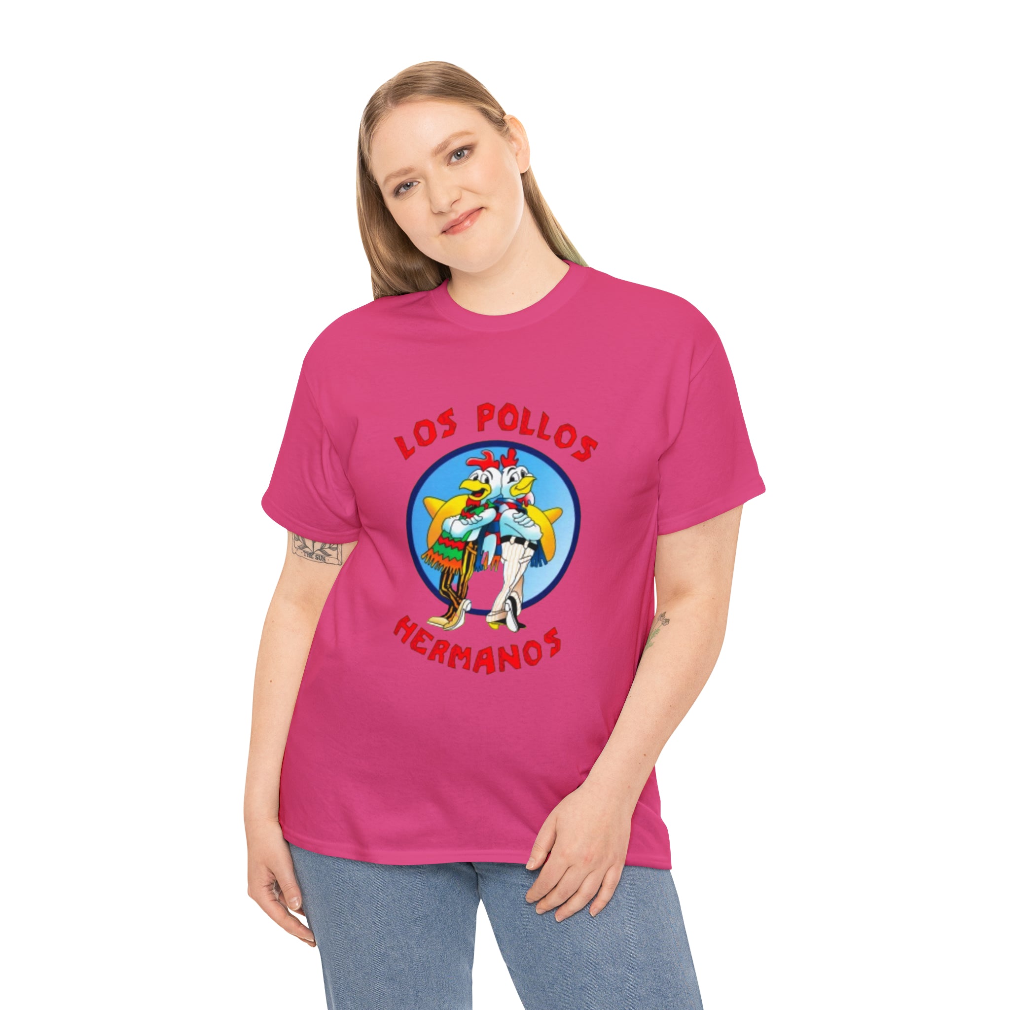 Pollos- Unisex Heavy Cotton T-Shirt - Creations by Chris and Carlos