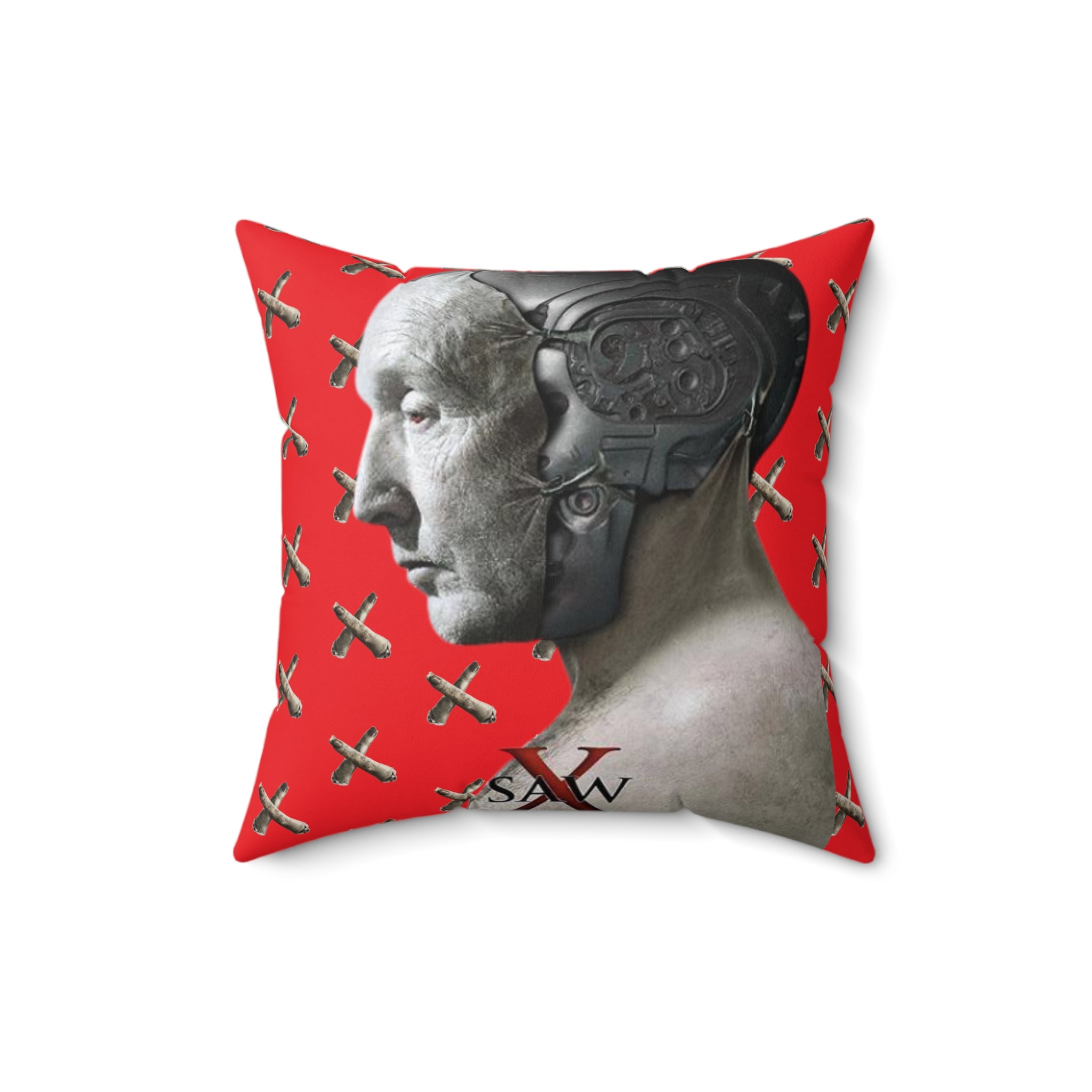 Saw X Movie- Spun Square Pillow - Creations by Chris and Carlos