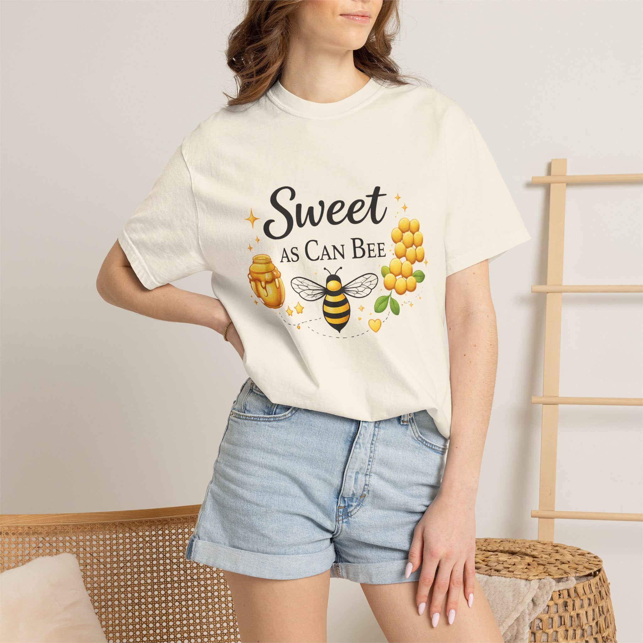 Sweet As Can Bee T-Shirt — Cute Bee & Honey Graphic Tee - Creations by Chris and Carlos