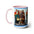 Programa de televisión de los años 80 de Nest vacío: tazas de café de dos tonos, 15 oz
