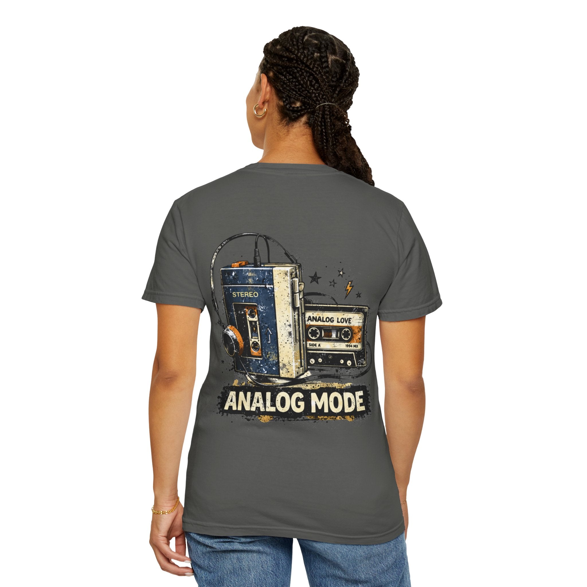 Analog Cassette T-Shirt — "Side B Soul" Vintage Tape Music Tee - Creations by Chris and Carlos
