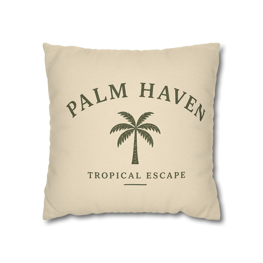 Palm Haven Tropical Escape Decorative Pillow Cover - Creations by Chris and Carlos