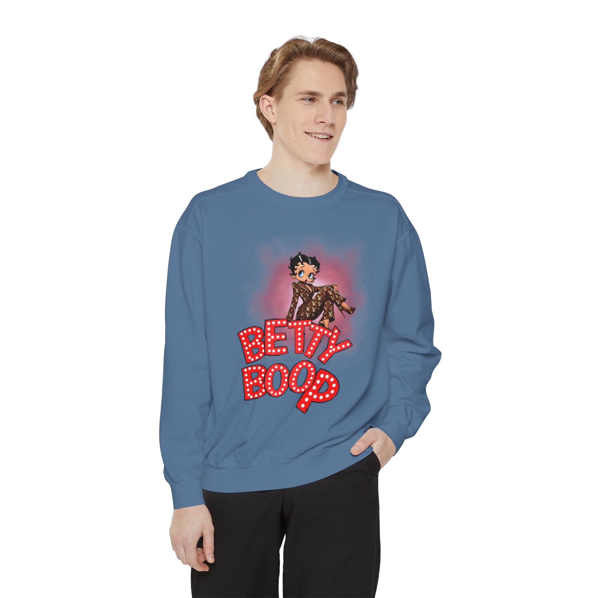 Betty Boop Retro Logo Sweatshirt - Creations by Chris and Carlos