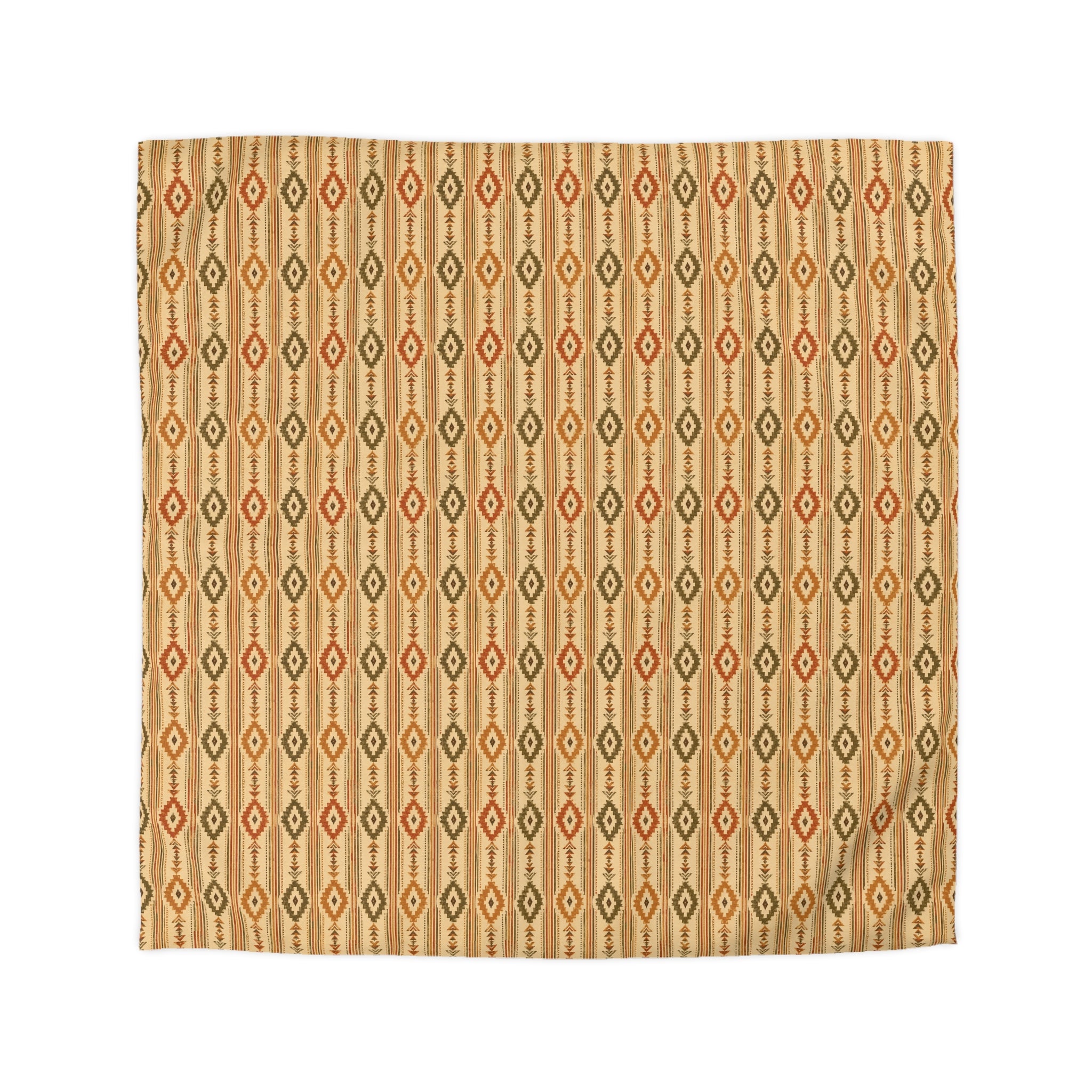 Southwestern Diamond Microfiber Duvet Cover – Boho Geometric Bedding - Creations by Chris and Carlos