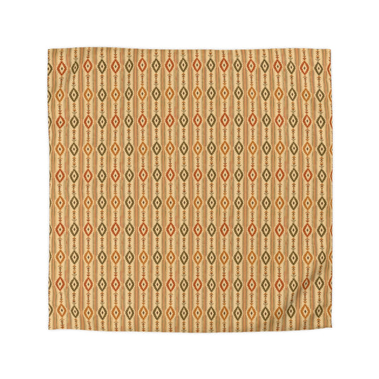 Southwestern Diamond Microfiber Duvet Cover – Boho Geometric Bedding - Creations by Chris and Carlos
