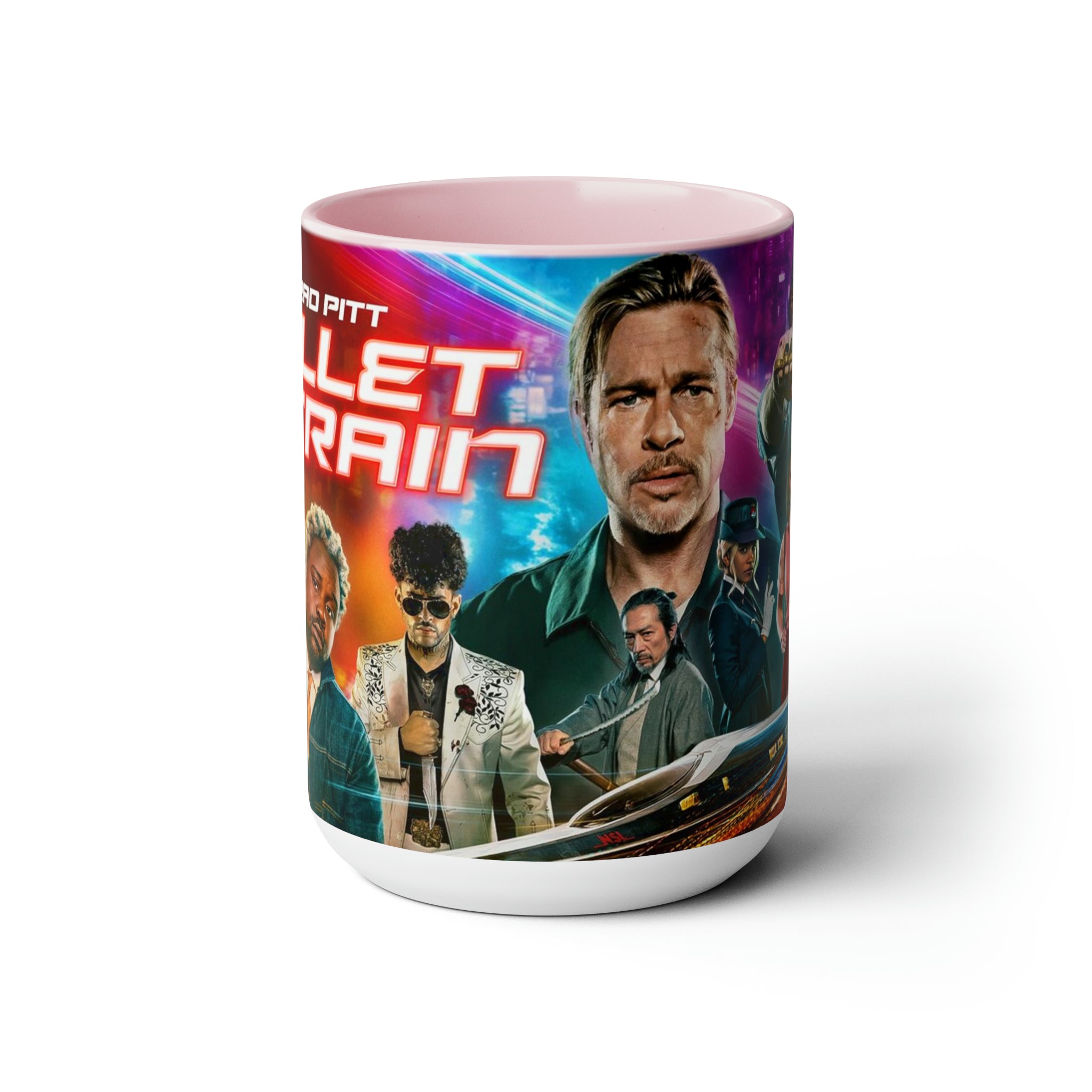 Bullet Train- Two-Tone Coffee Mugs, 15oz - Creations by Chris and Carlos