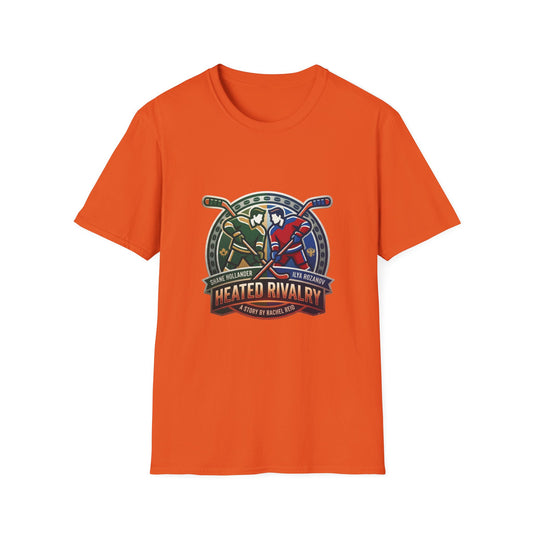 Hockey Heated Rivalry TV Show T‑Shirt — Vintage Stick & Player Crest - Creations by Chris and Carlos