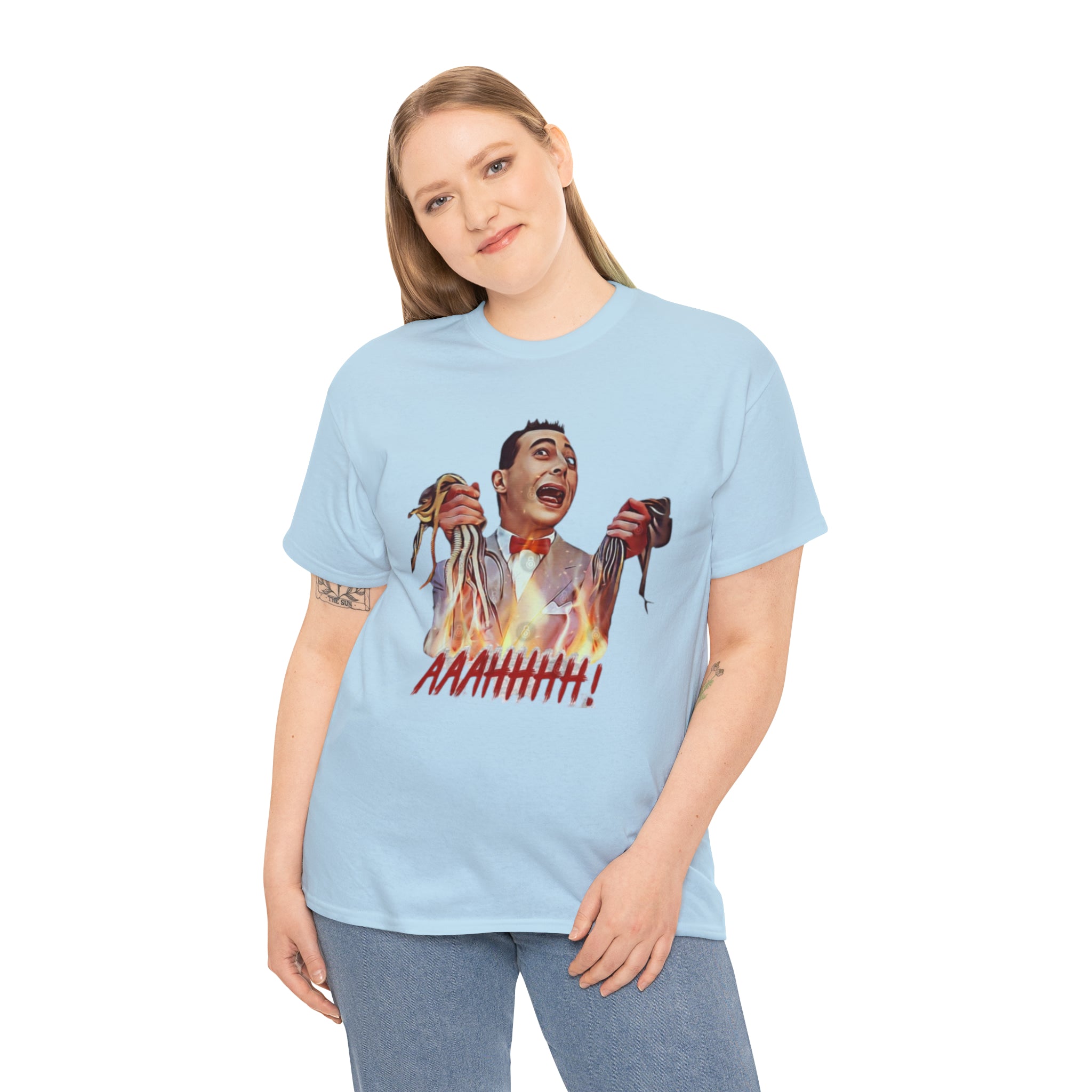 Pee Wee Herman-  Unisex Heavy Cotton T-Shirt - Creations by Chris and Carlos