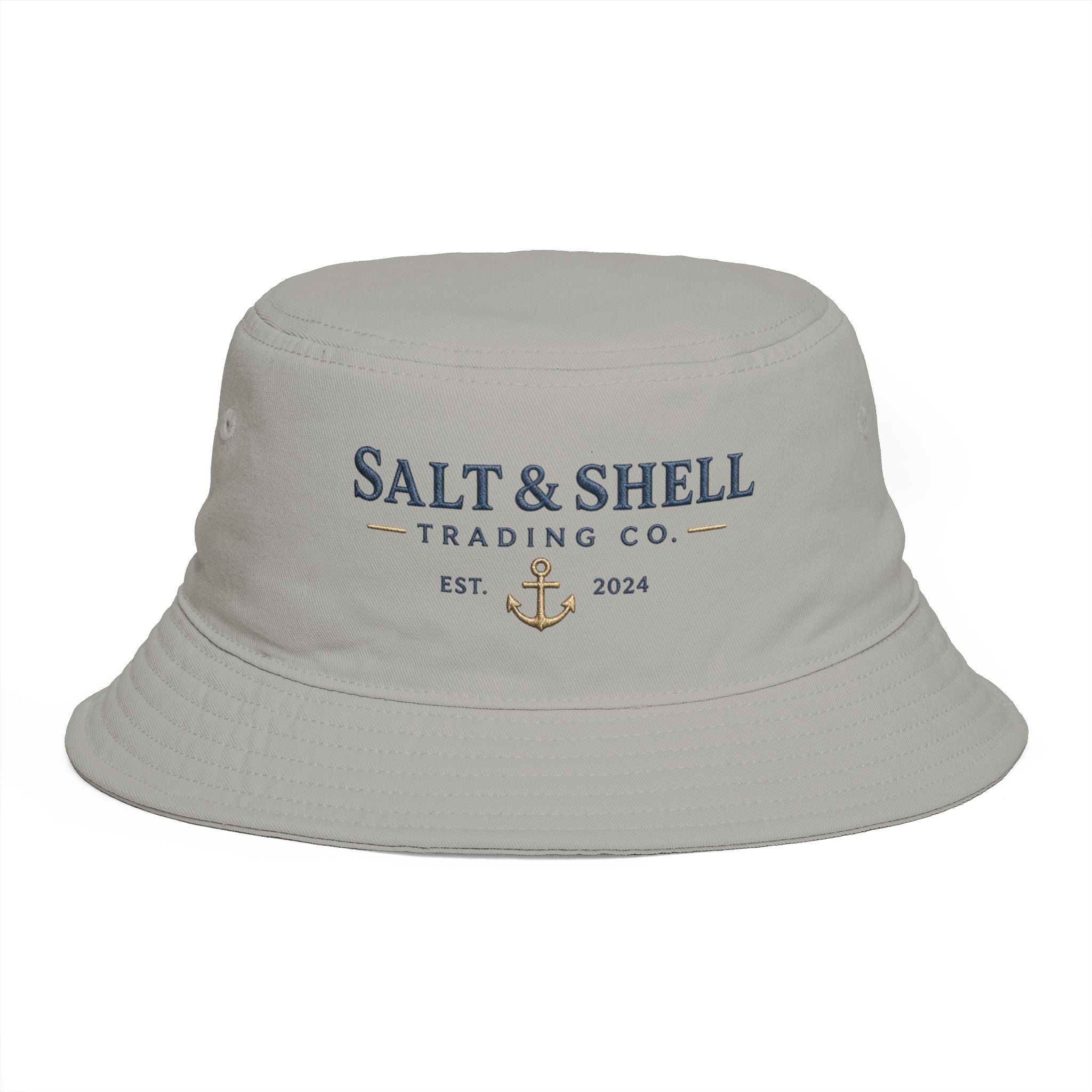 Salt & Shell Trading Co. Bucket Hat — Nautical Anchor Summer Beach Hat - Creations by Chris and Carlos