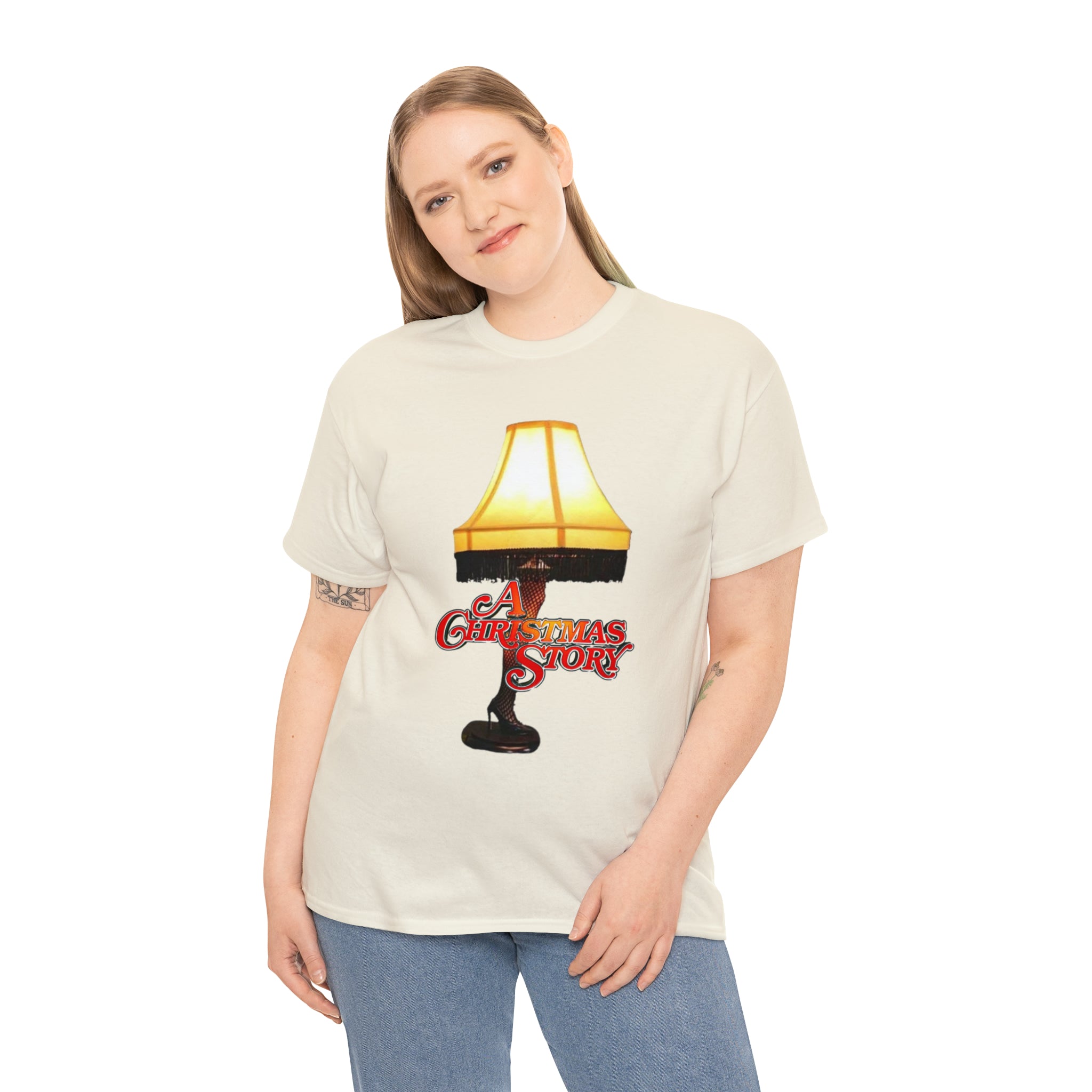 A Christmas Story- Leg Lamp Unisex Heavy Cotton T-Shirt - Creations by Chris and Carlos
