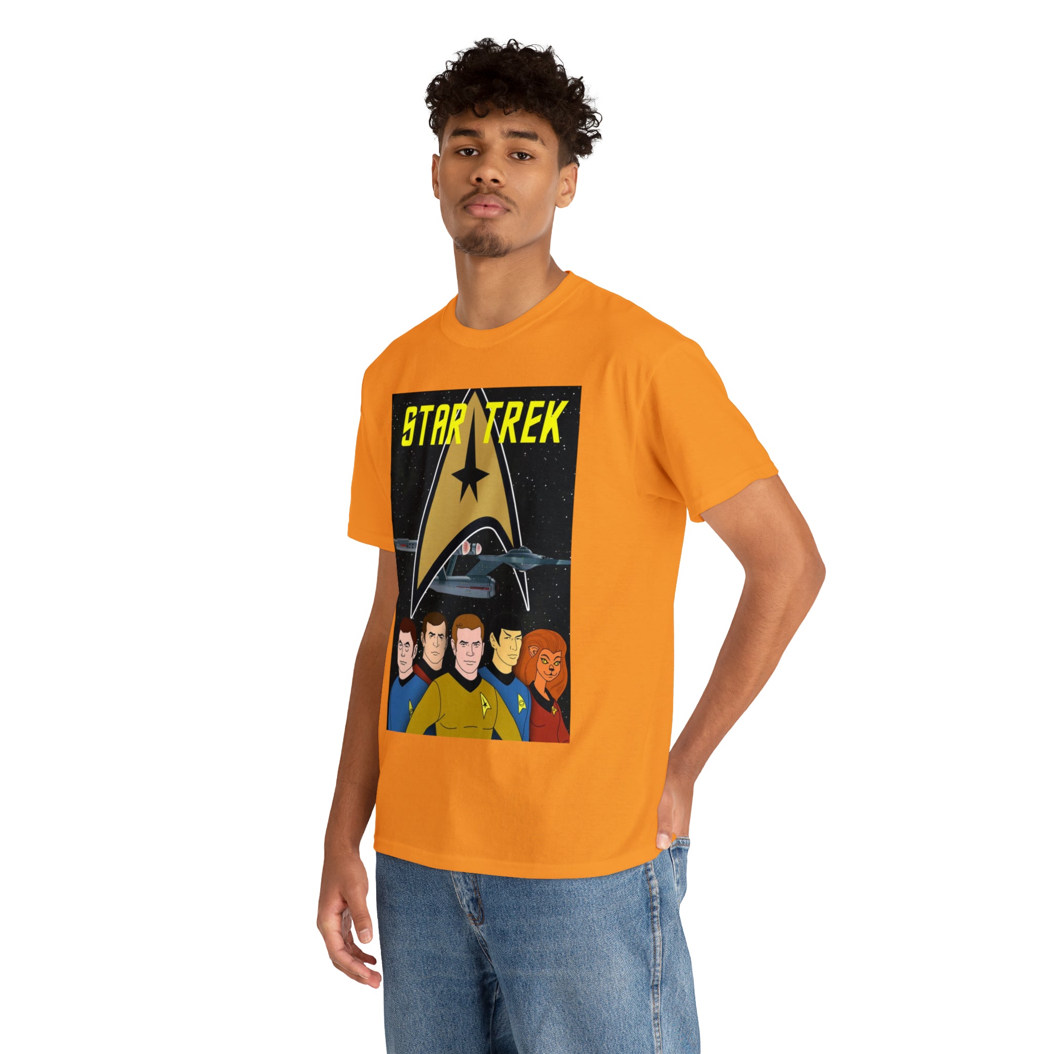Star Trek Cartoon- Unisex Heavy Cotton T-Shirt - Creations by Chris and Carlos