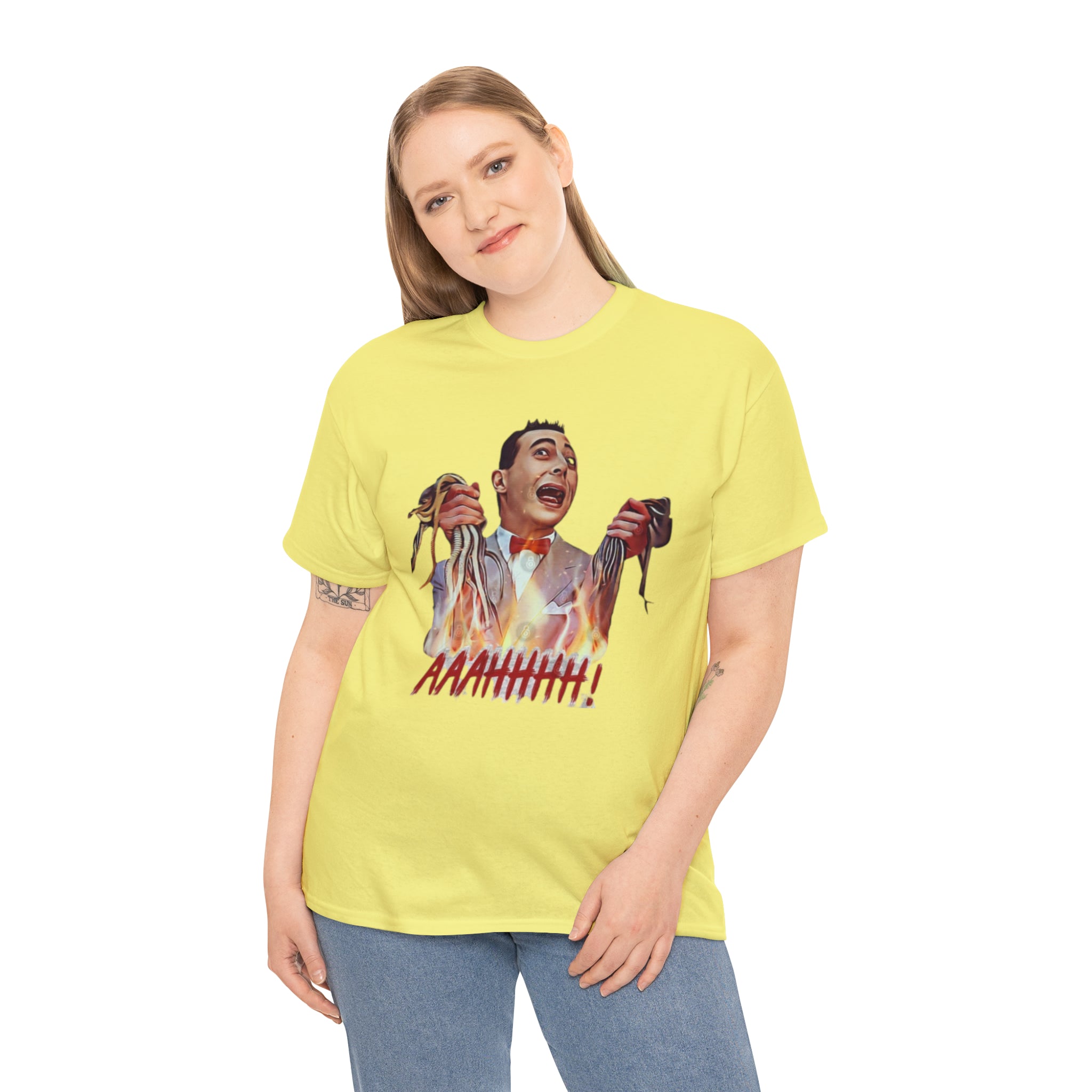 Pee Wee Herman-  Unisex Heavy Cotton T-Shirt - Creations by Chris and Carlos
