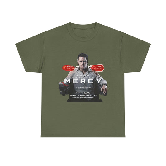 Mercy Movie Poster T‑Shirt — Thriller Film Graphic Tee - Creations by Chris and Carlos