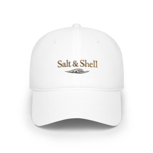 Low Profile Baseball Cap — Subtle Sequin 'Salt Life' Beach Hat - Creations by Chris and Carlos