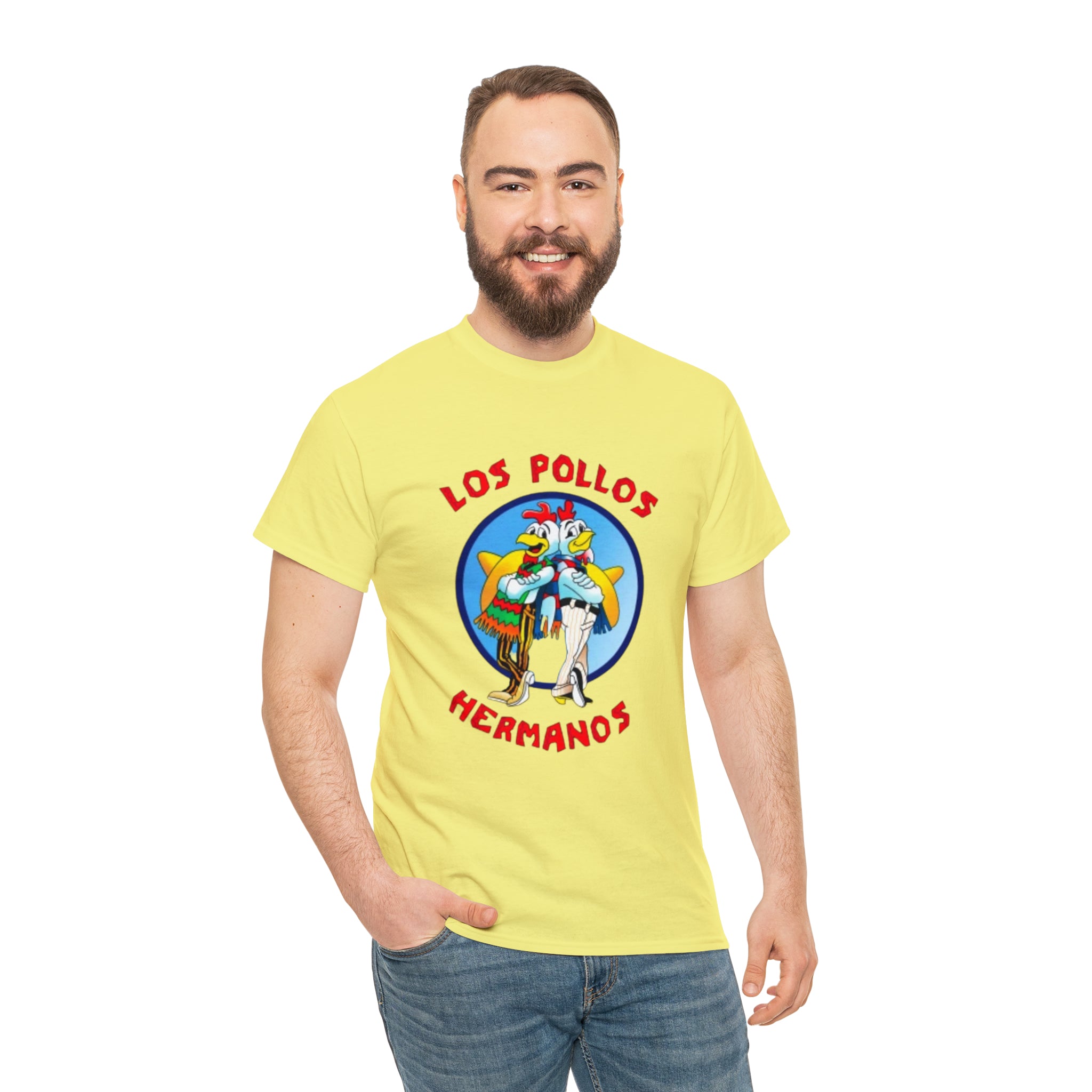 Pollos- Unisex Heavy Cotton T-Shirt - Creations by Chris and Carlos