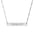 Engraved Horizontal Bar Necklace — "Graduation 2026" Personalized Pendant