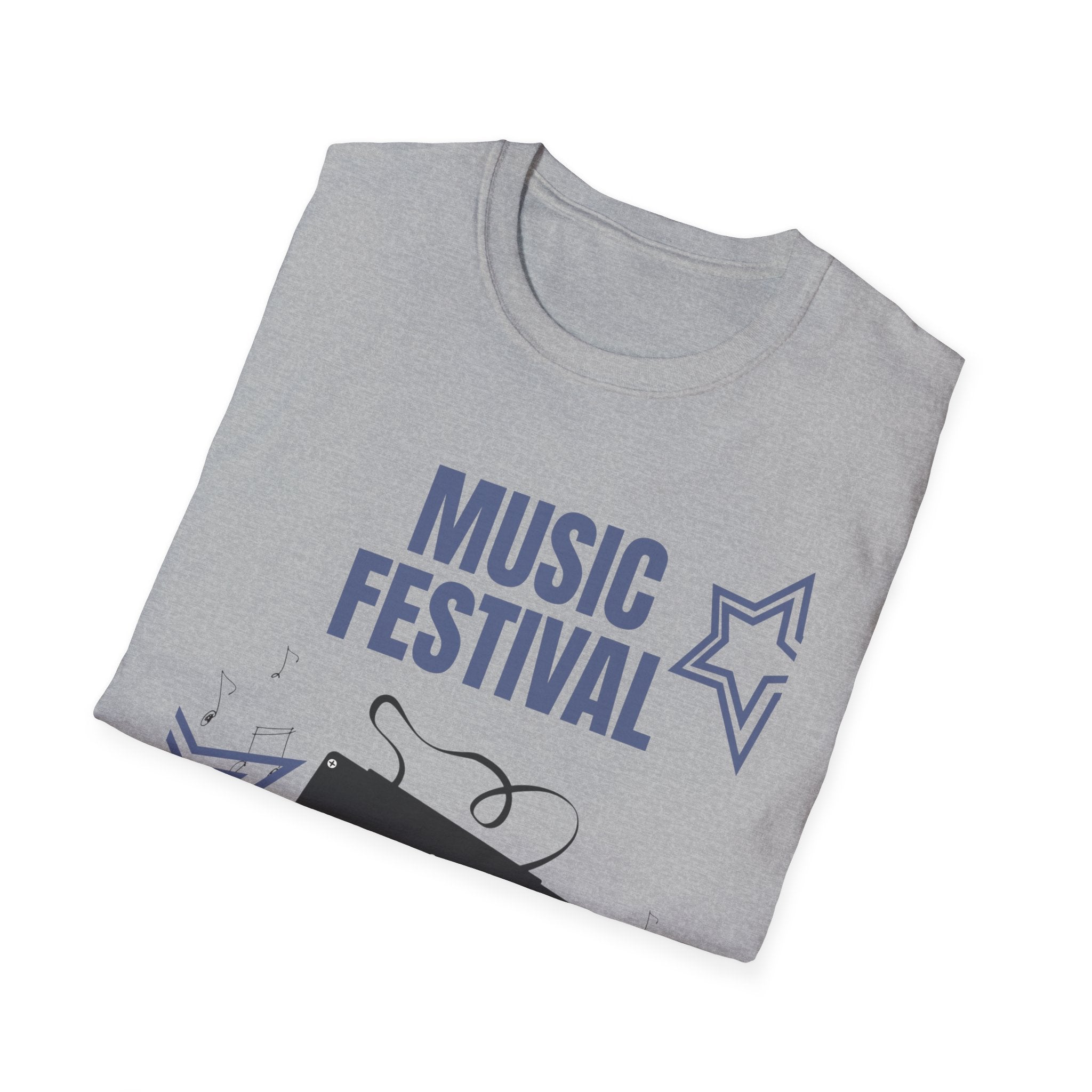 Music Festival Cassette T-Shirt — Retro Tape Graphic Tee for Concerts & Events - Creations by Chris and Carlos