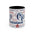 Patriotic 'Land of Glory' Accent Coffee Mug – Vintage 4th of July Americana Design - Creations by Chris and Carlos
