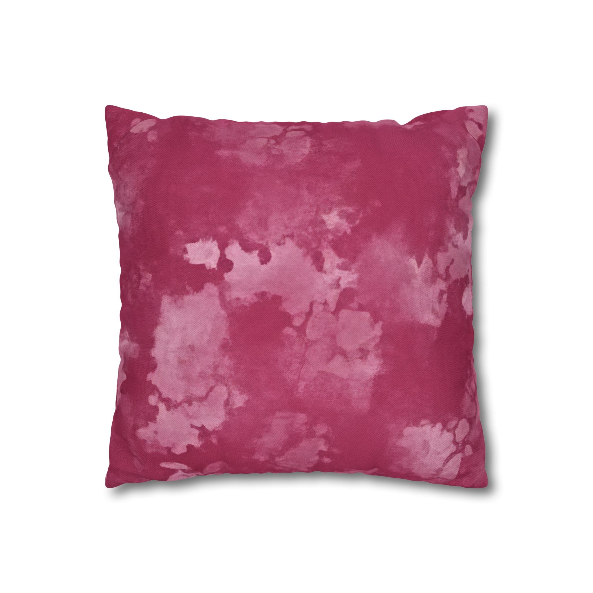 The Artisanal Flora Gallery Green Watercolor Stripe Square Pillowcase — Modern Boho Decorative Throw Pillow Cover - Creations by Chris and Carlos