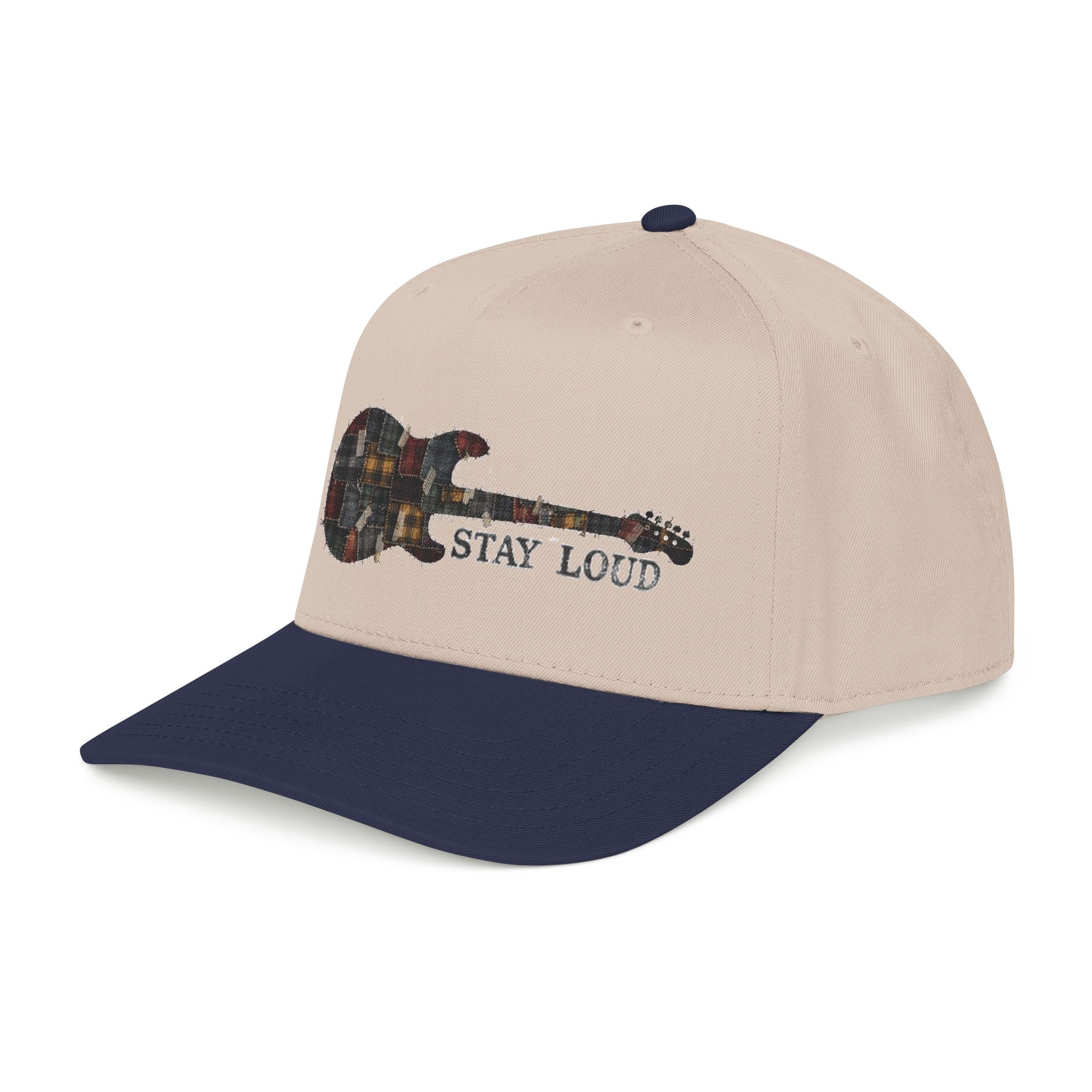 Stay Loud Plaid Electric Guitar Baseball Cap - Creations by Chris and Carlos