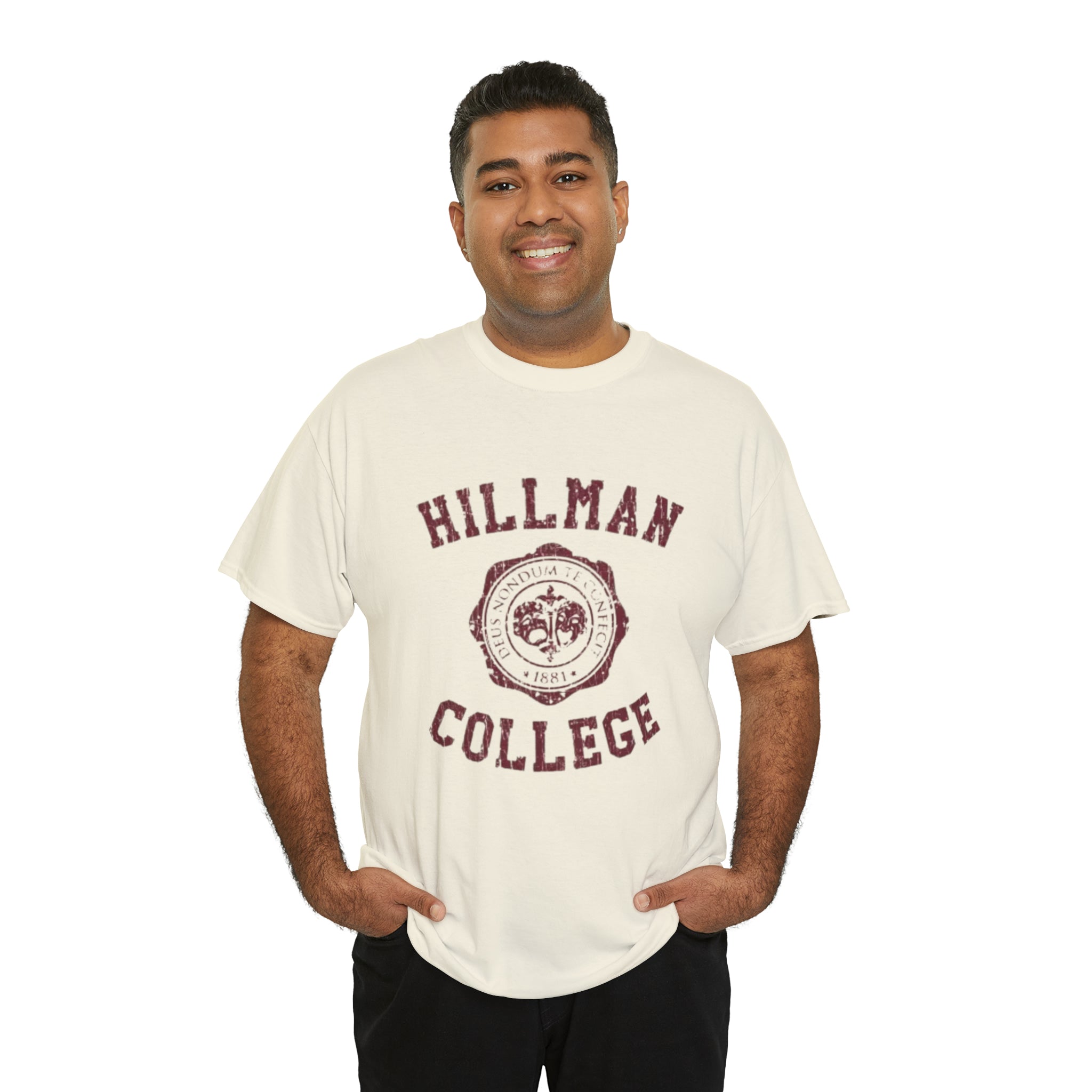 Hillman College- Unisex Heavy Cotton T-Shirt - Creations by Chris and Carlos