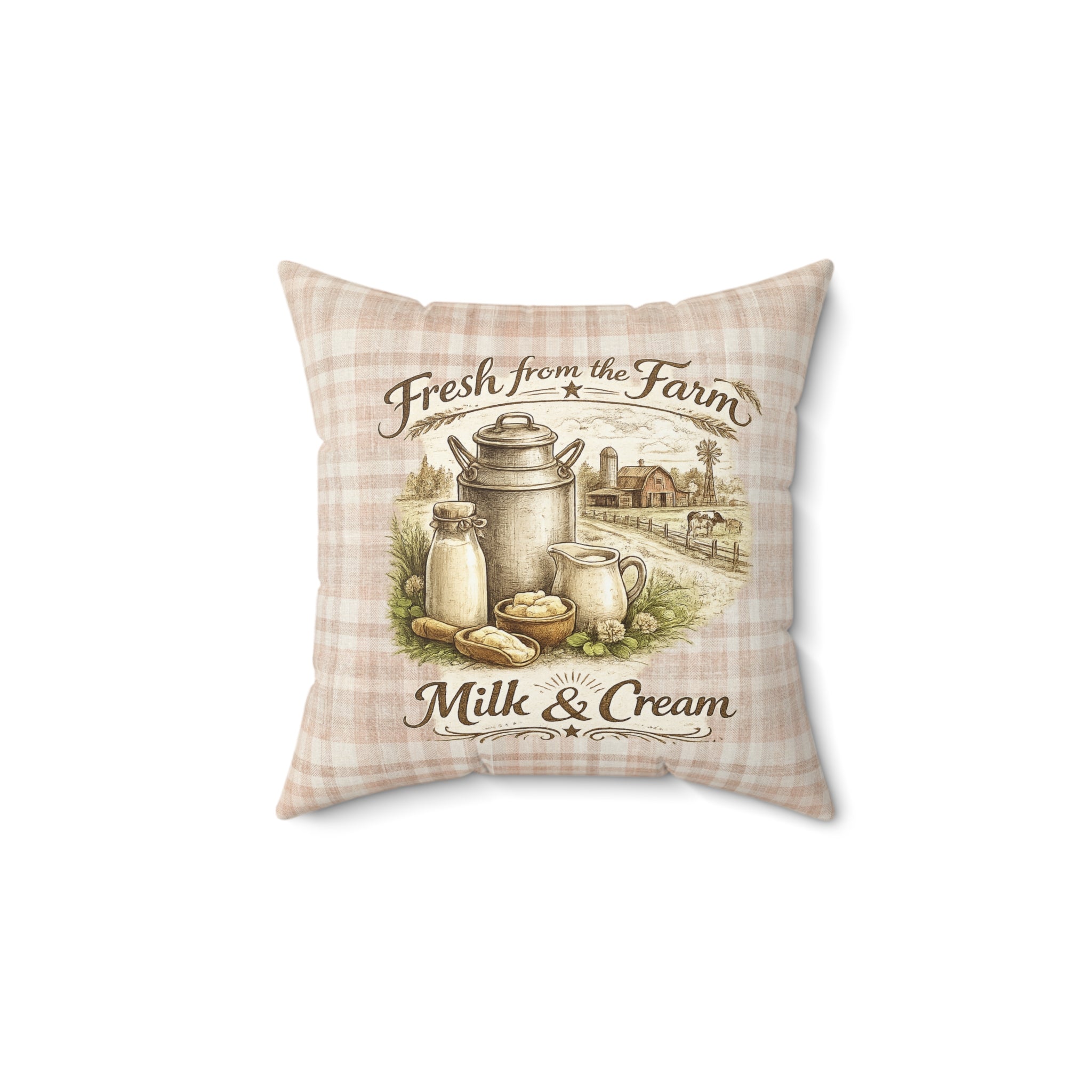 Old Soul Harvest™ Heirloom Plaid Throw Pillow - Throw Pillow from Old Soul Harvest Campfire Circle