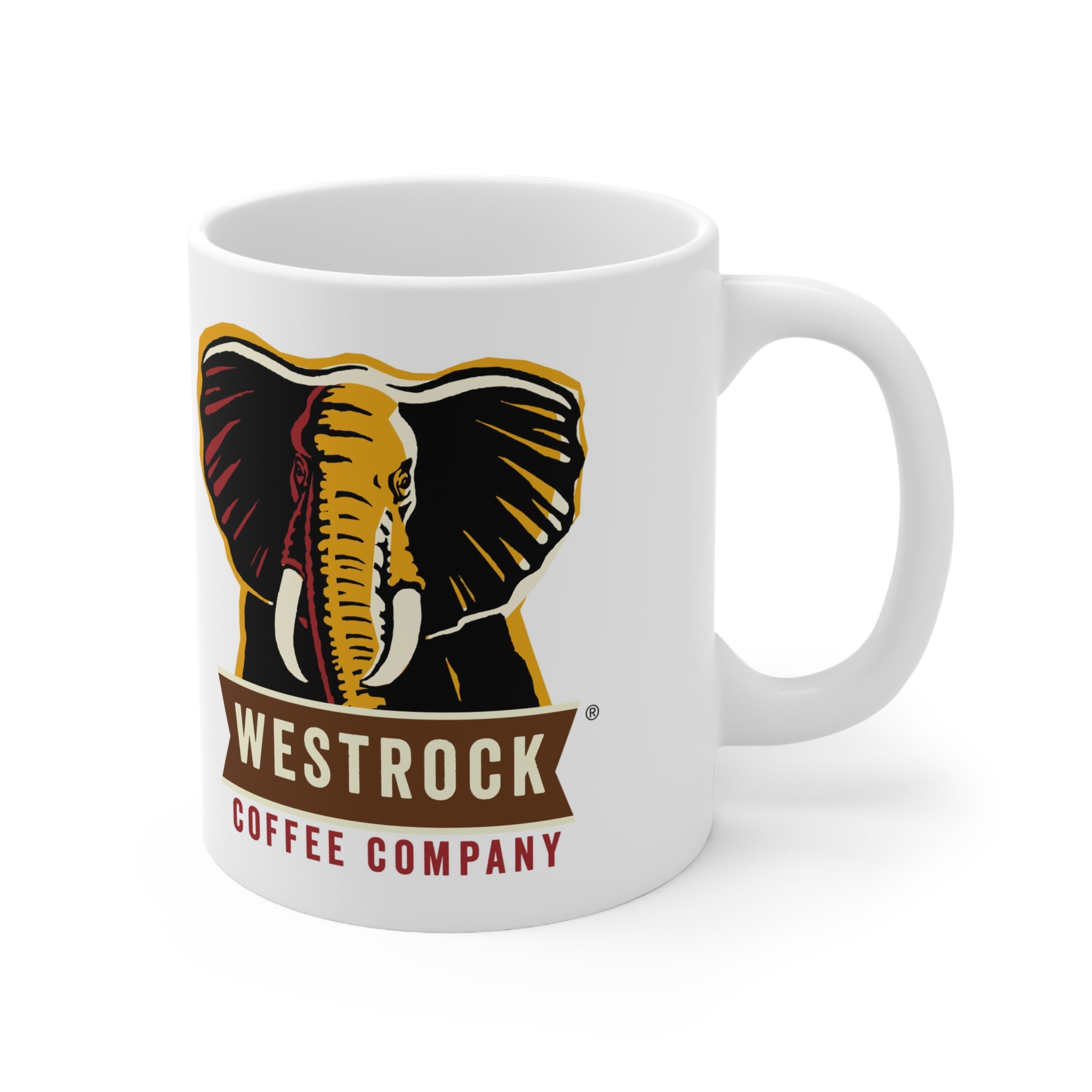 Westrock Coffee- White Ceramic Mug - Creations by Chris and Carlos