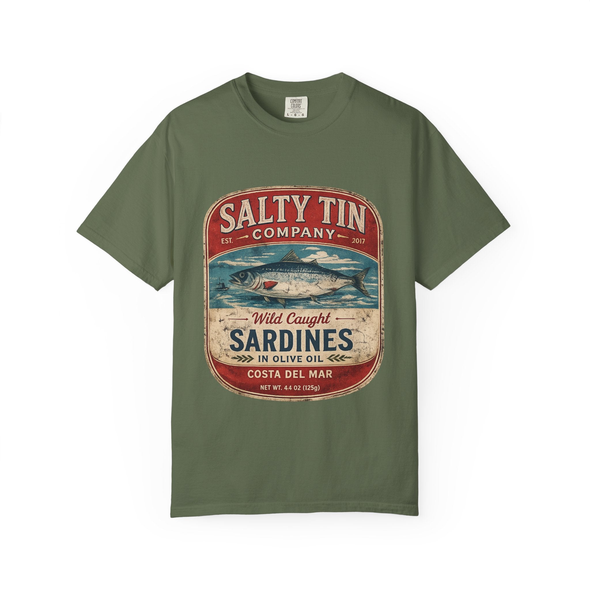Vintage 'Salty Tin Company' Sardines T-Shirt - Creations by Chris and Carlos