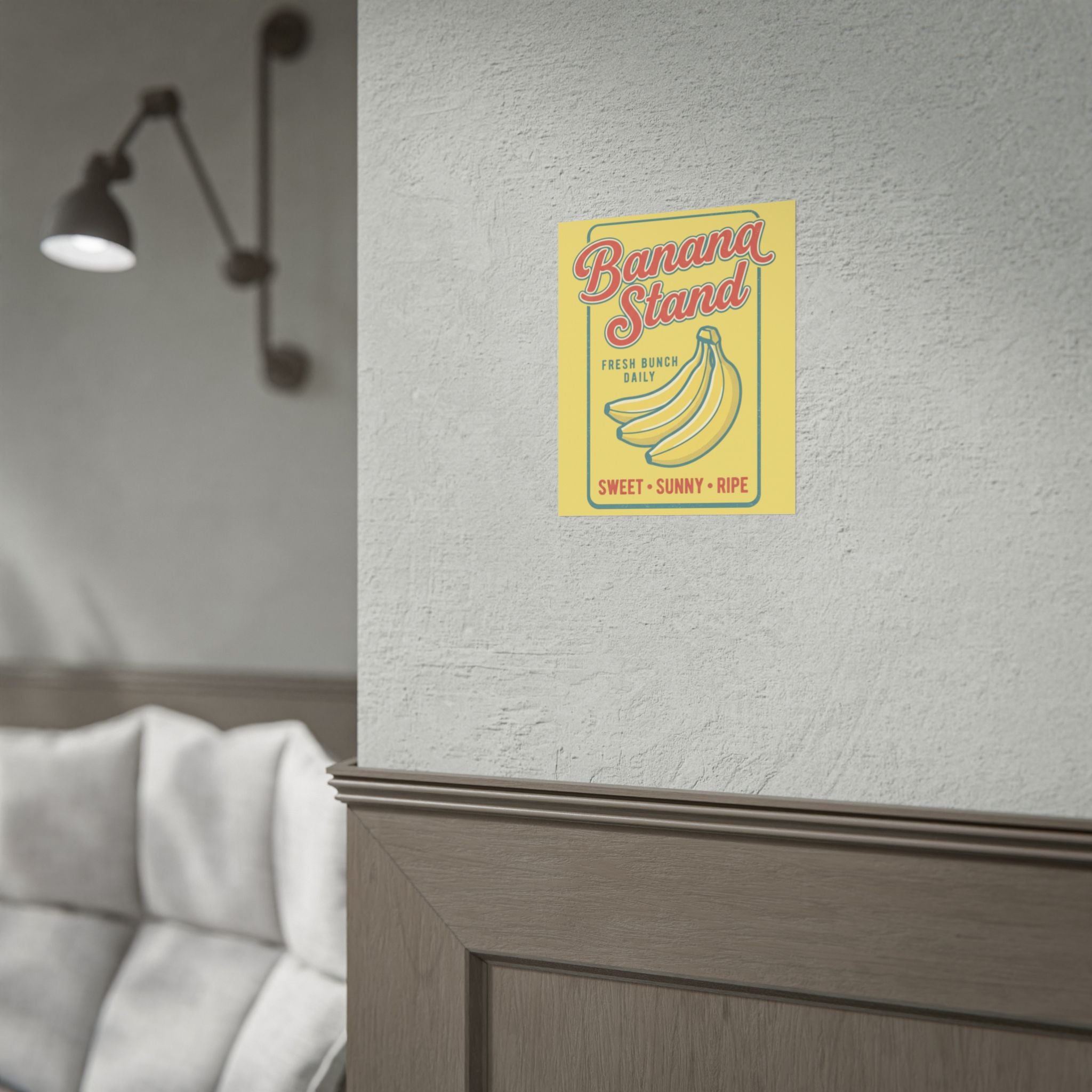 Banana Stand Retro Poster — Vintage Fruit Market Wall Art (Rolled Poster) - Creations by Chris and Carlos