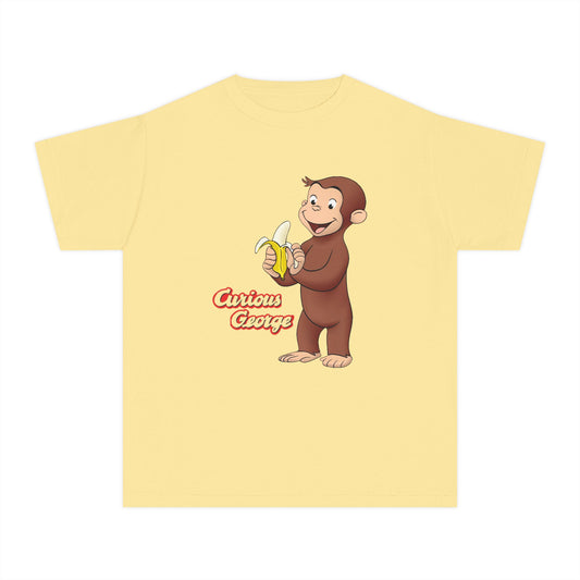 Kids Banana-Loving Curious George Cartoon Monkey Tee - Creations by Chris and Carlos